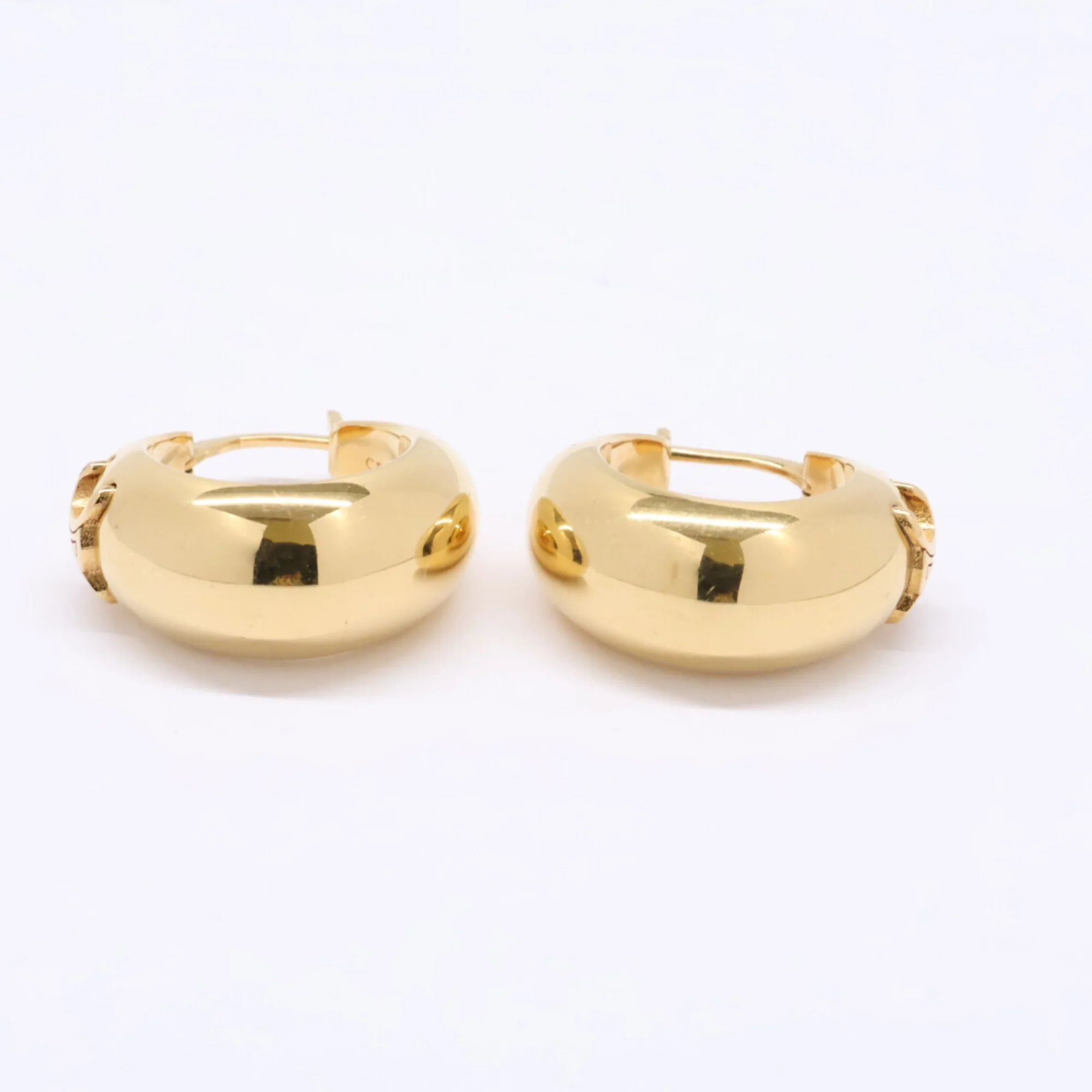 Earrings Hoop Gold-Tone Metal - Image 7