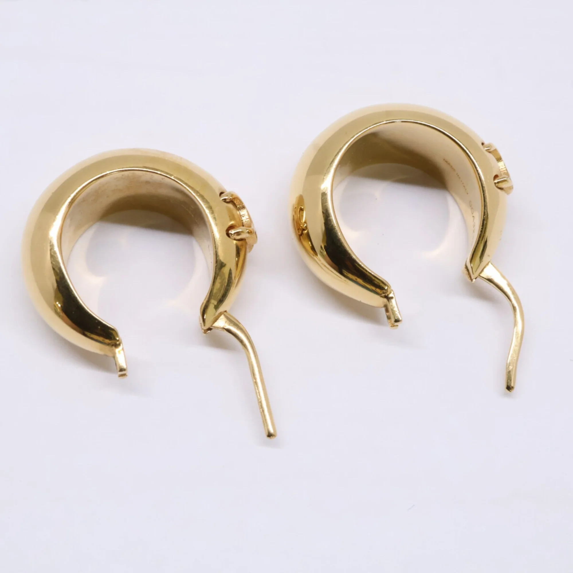 Earrings Hoop Gold-Tone Metal - Image 8