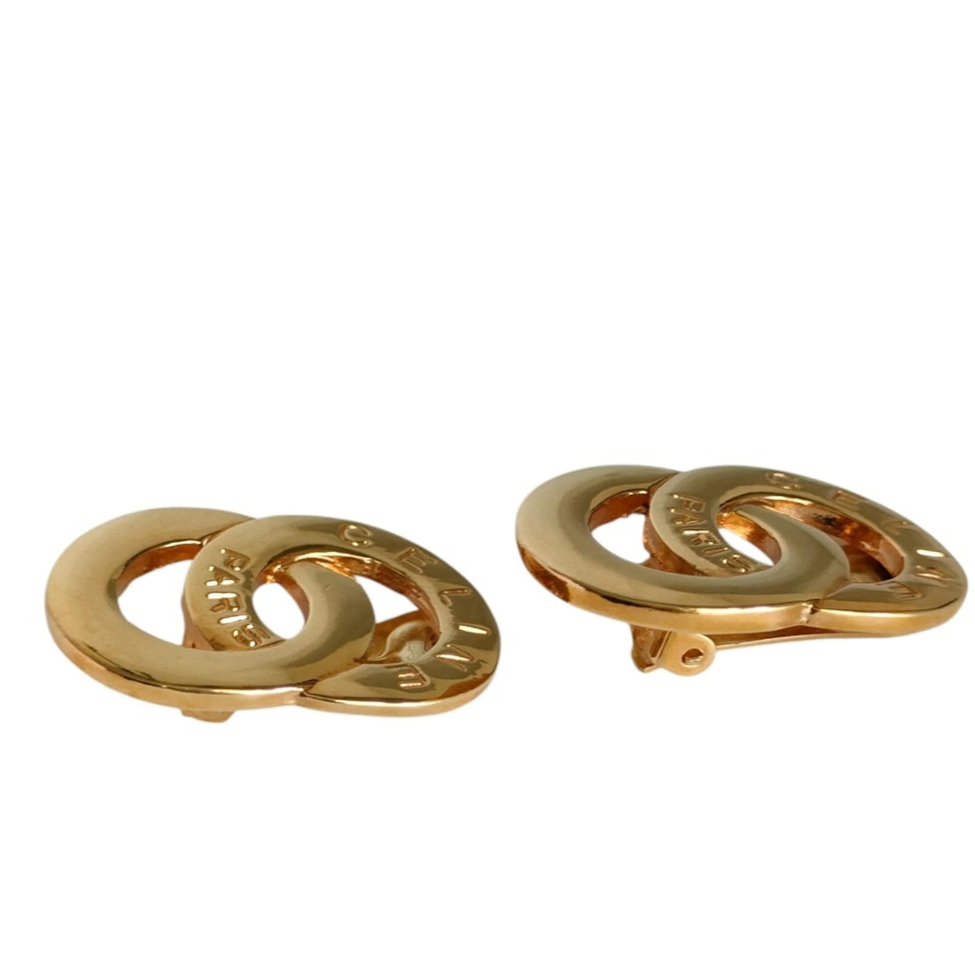 Earrings Logo Gold-Tone Metal - Image 2