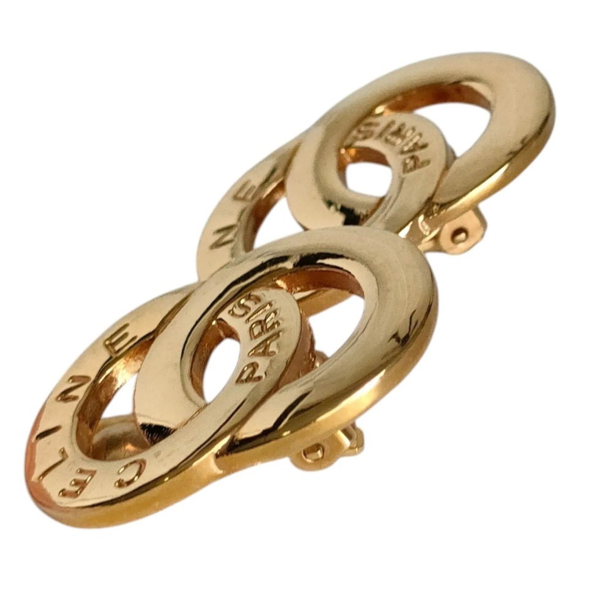 Earrings Logo Gold-Tone Metal - Image 3