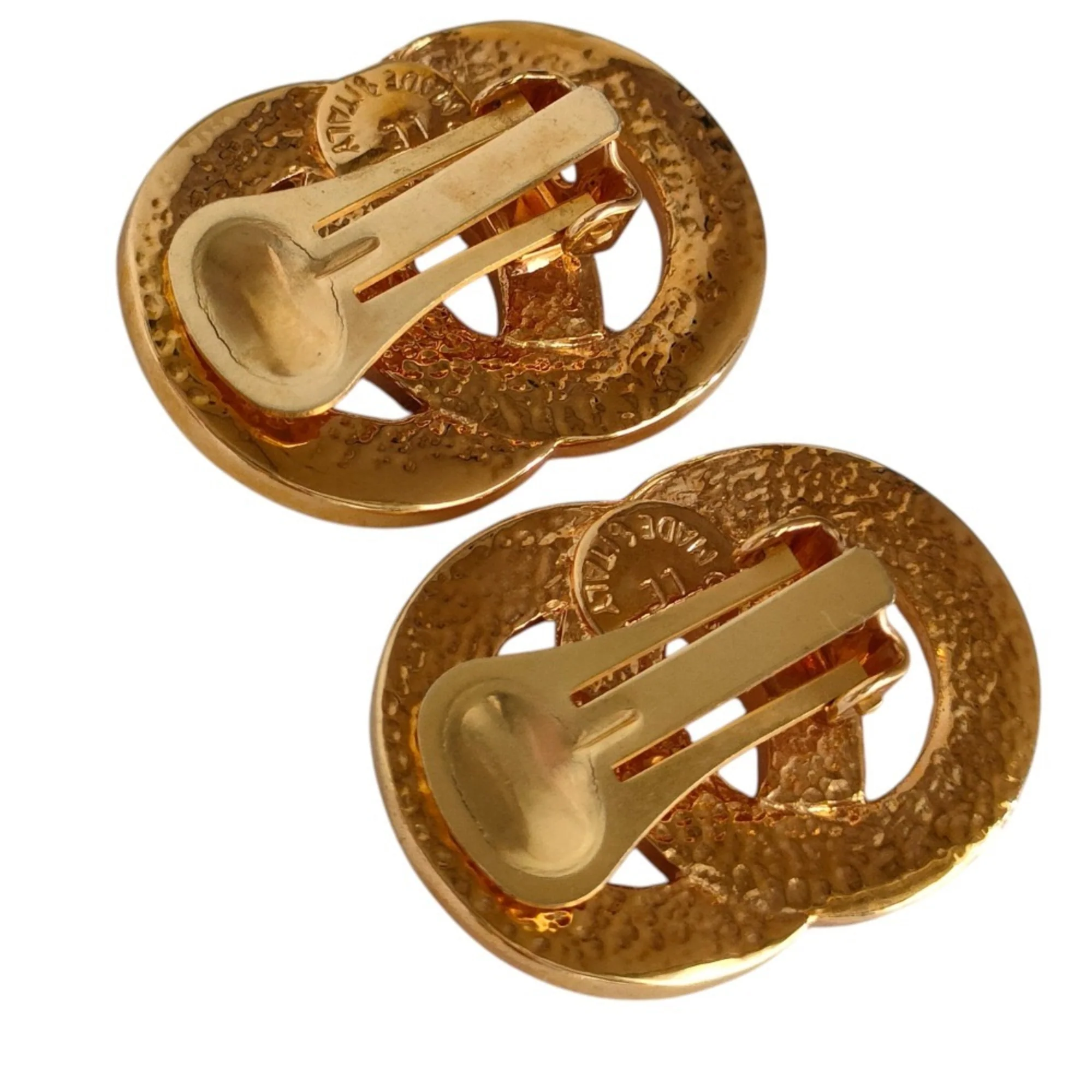 Earrings Logo Gold-Tone Metal - Image 5