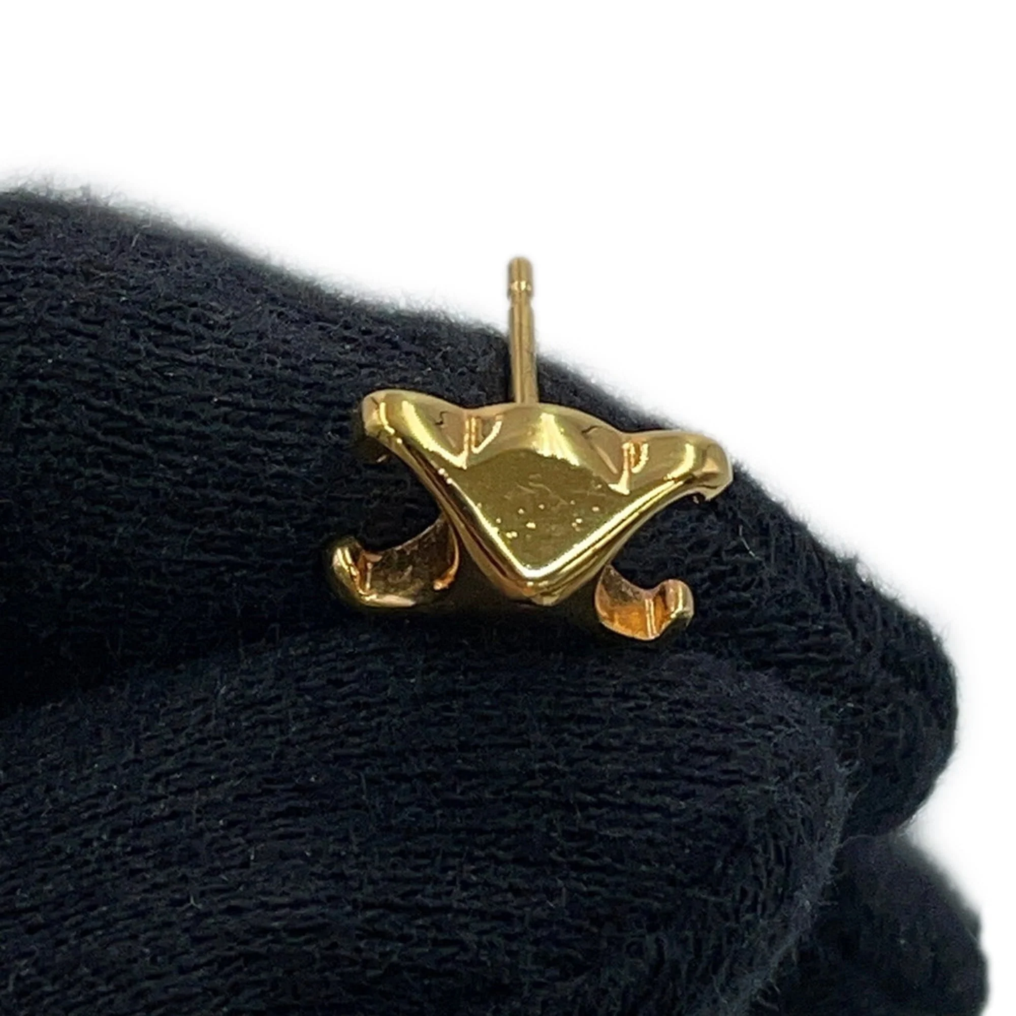 Earrings Stud Gold-Tone Metal - Image 5