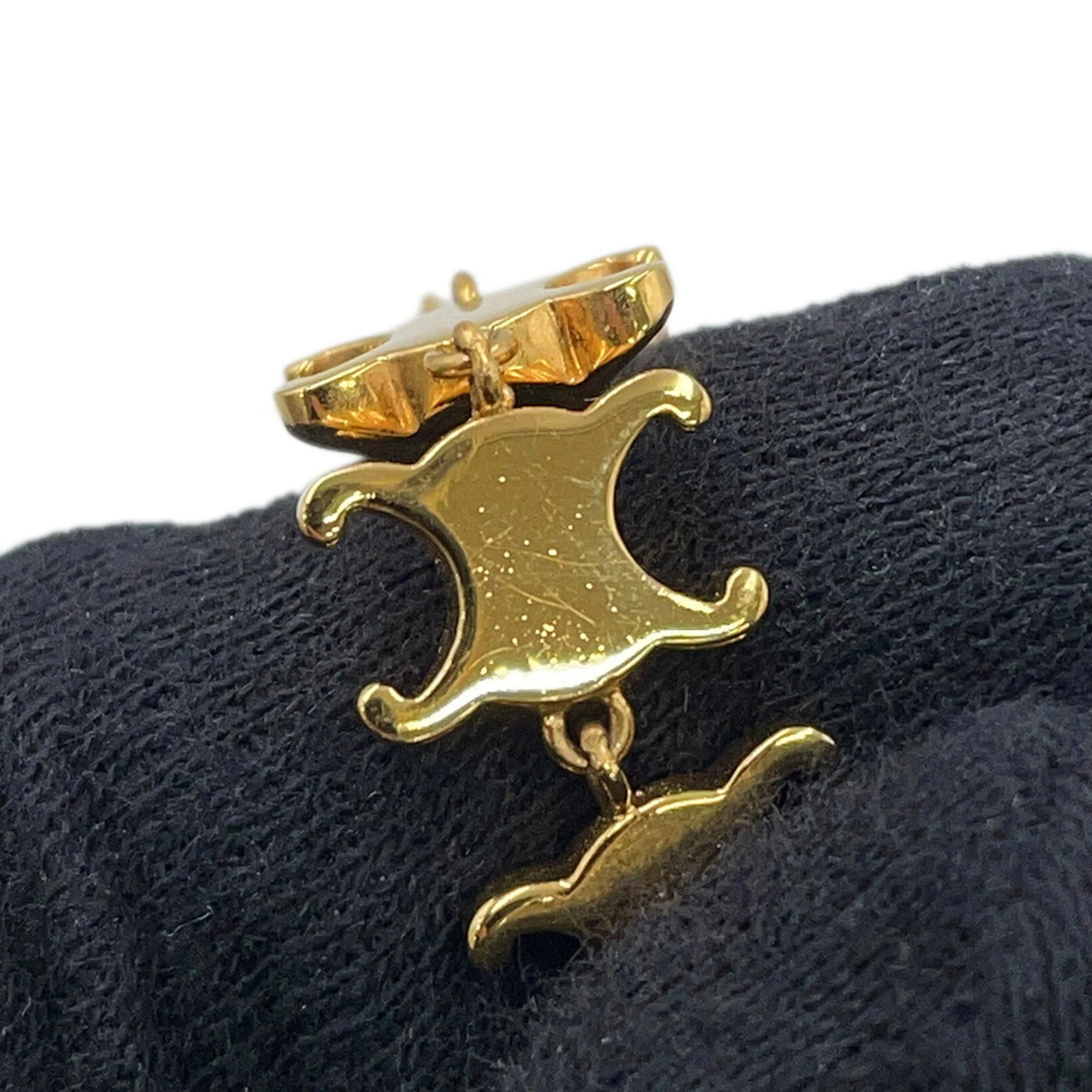 Earrings Stud Gold-Tone Metal - Image 7