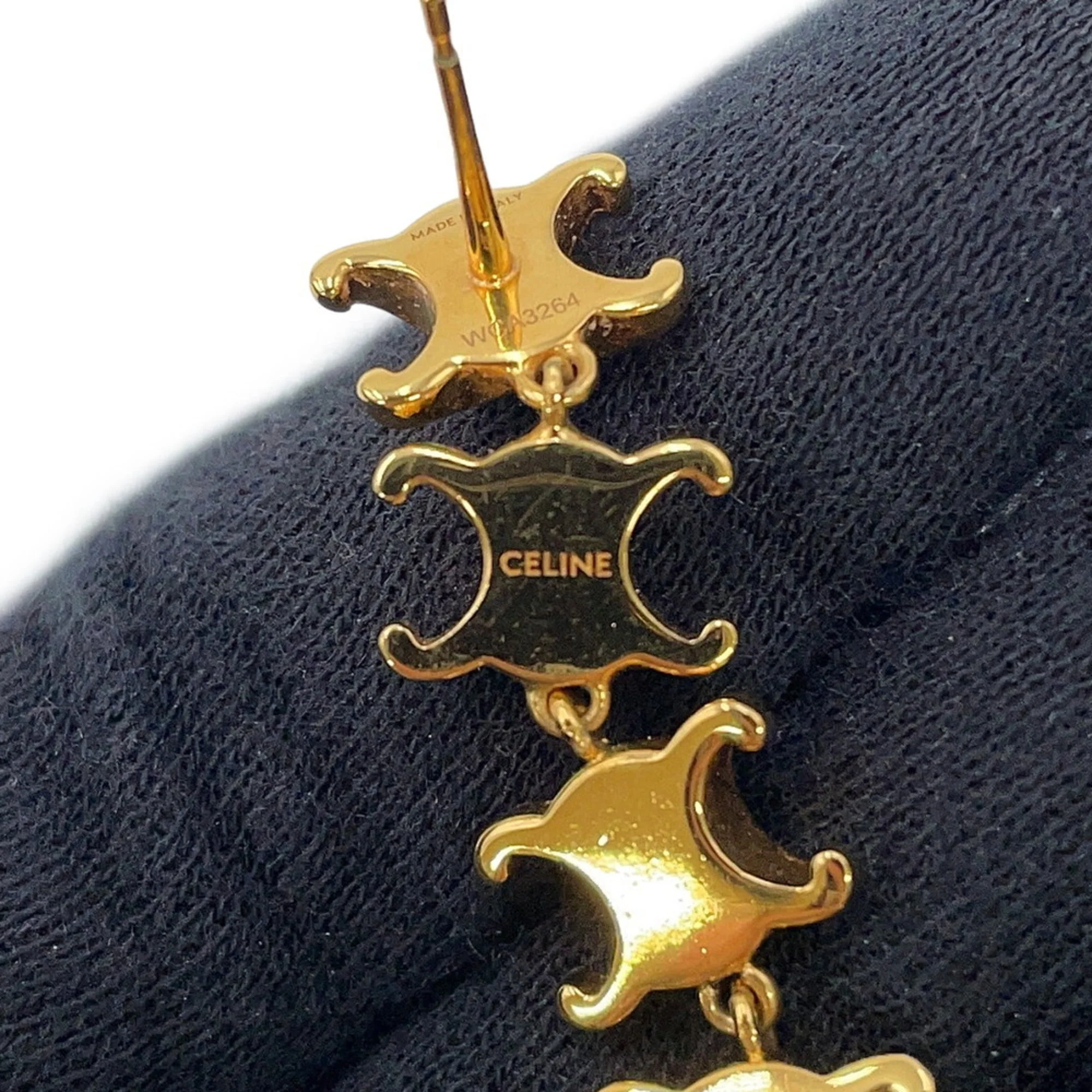 Earrings Stud Gold-Tone Metal - Image 9
