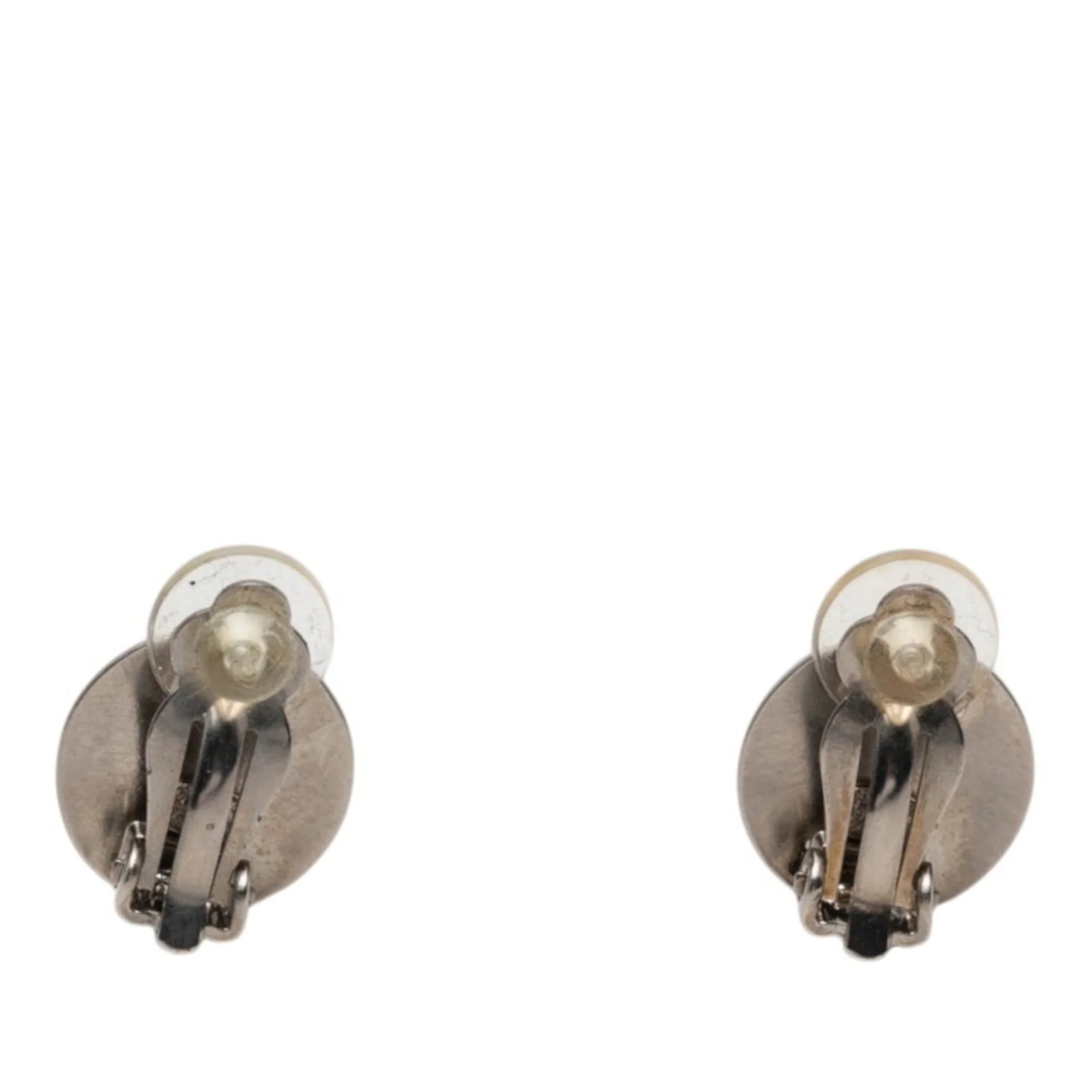 CC Logo Clip-On Earrings Gold-Tone Metal Gold-Tone Metal - Image 2