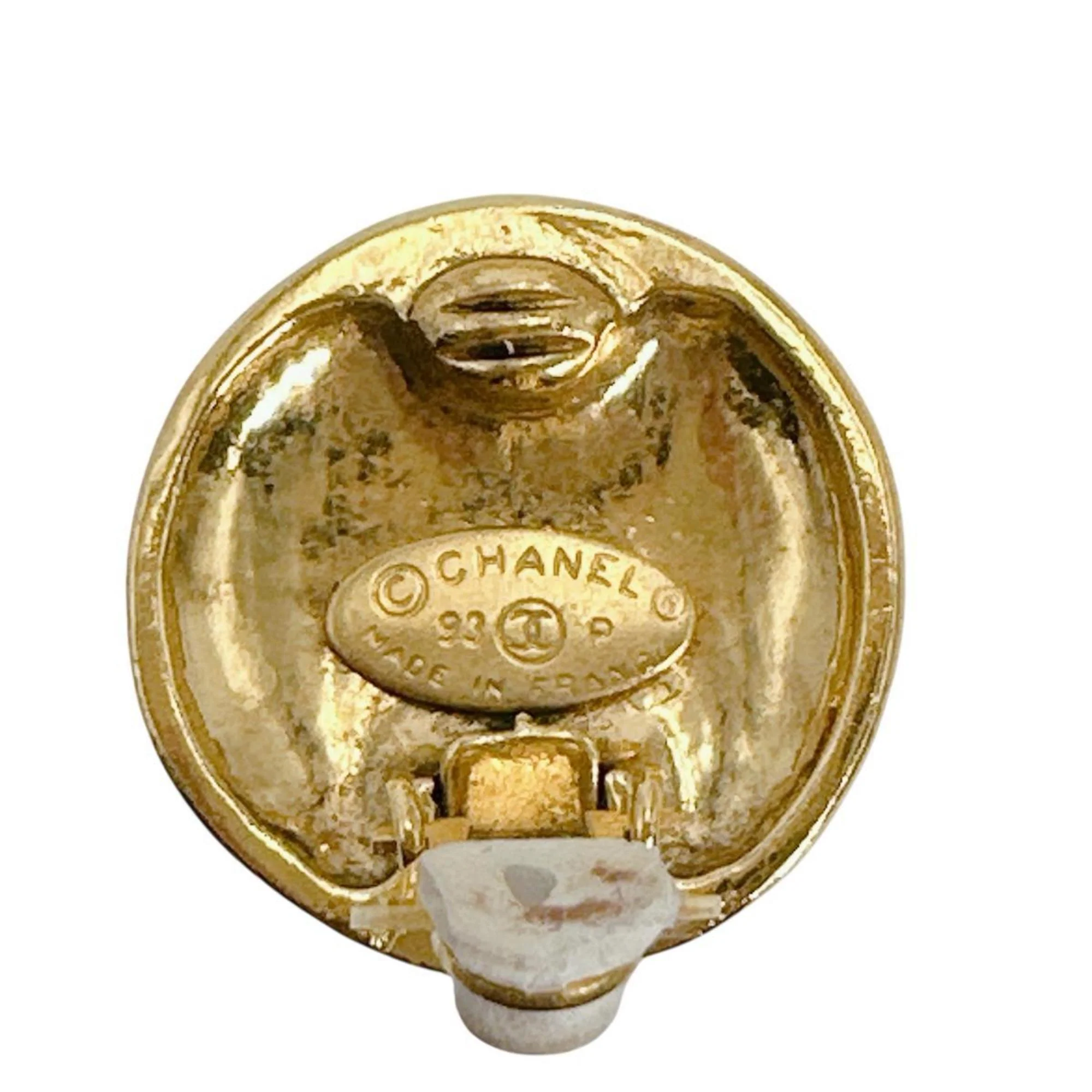 CC Logo Clip-On Earrings Gold-Tone Metal Gold-Tone Metal - Image 8