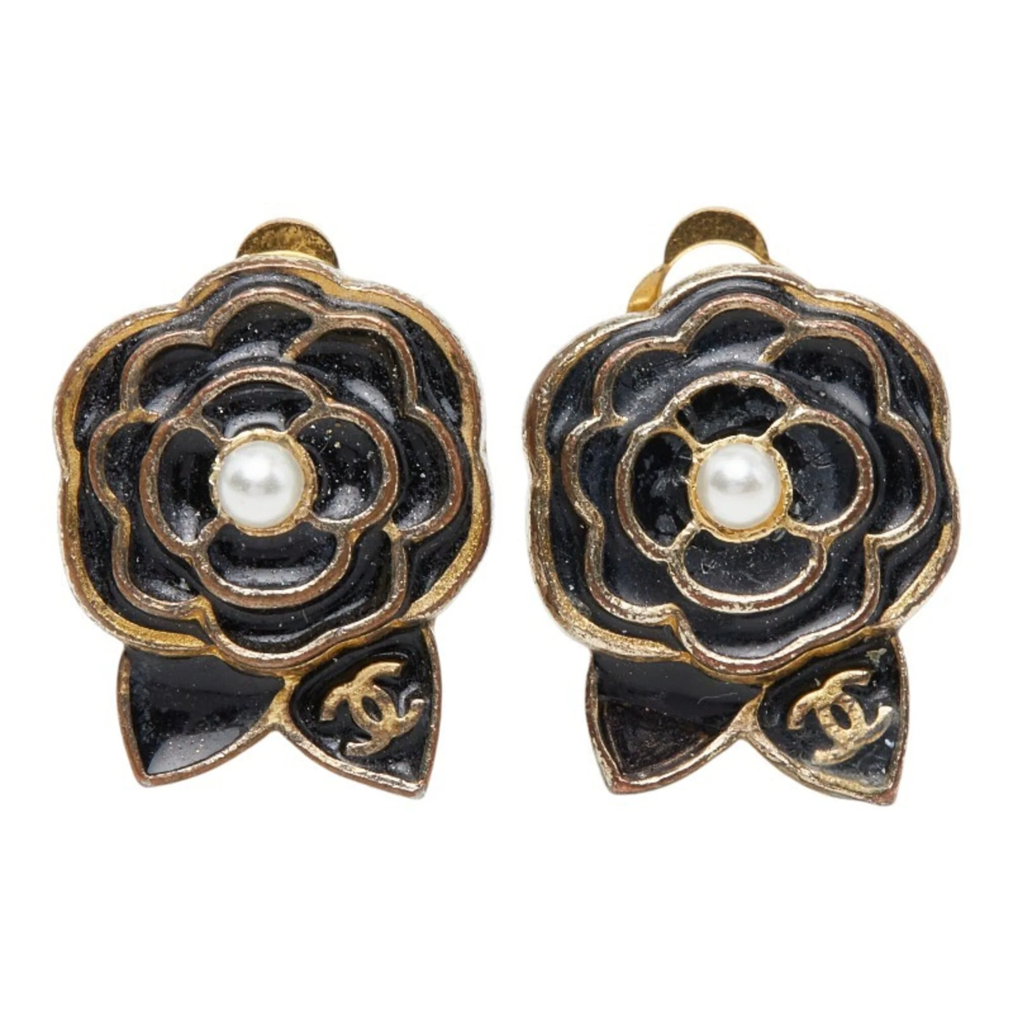 CC Logo Clip-On Earrings Metal - Image 2