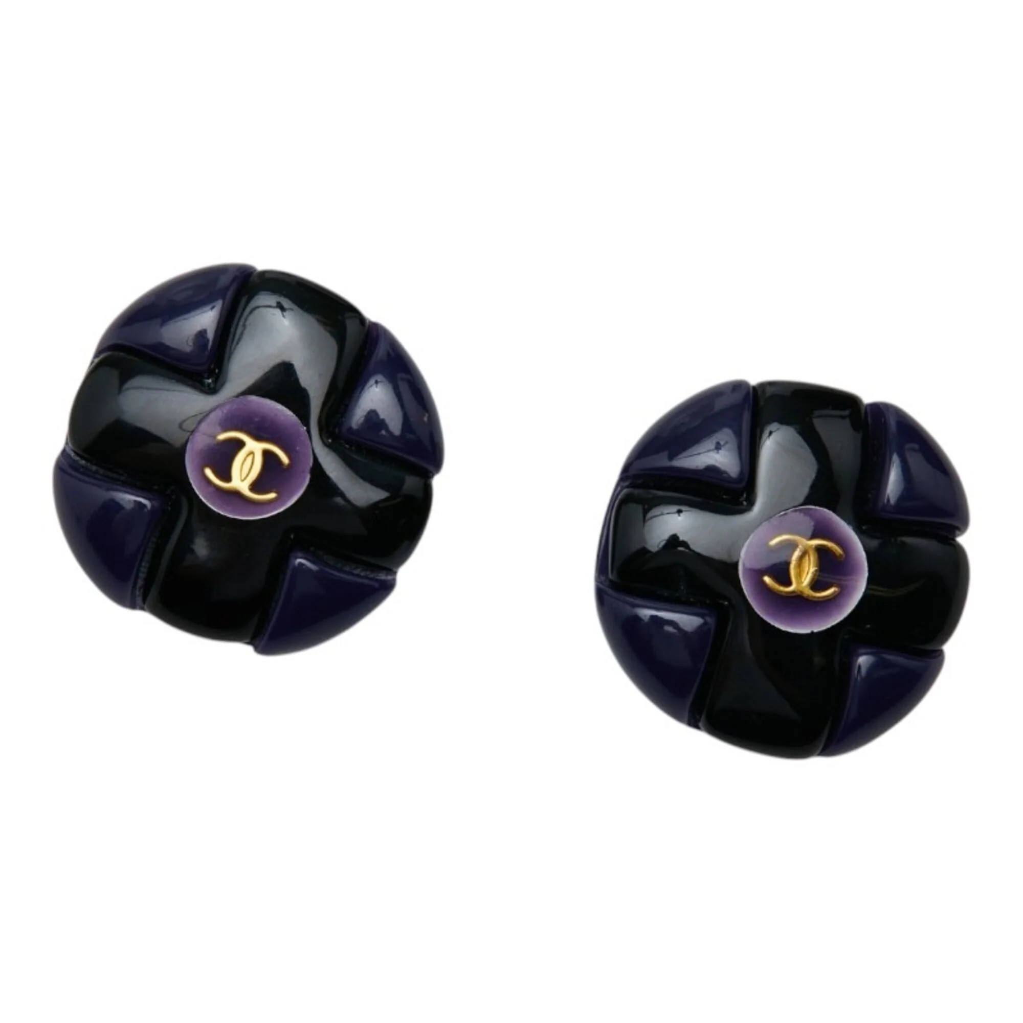 CC Logo Clip-On Earrings Metal
