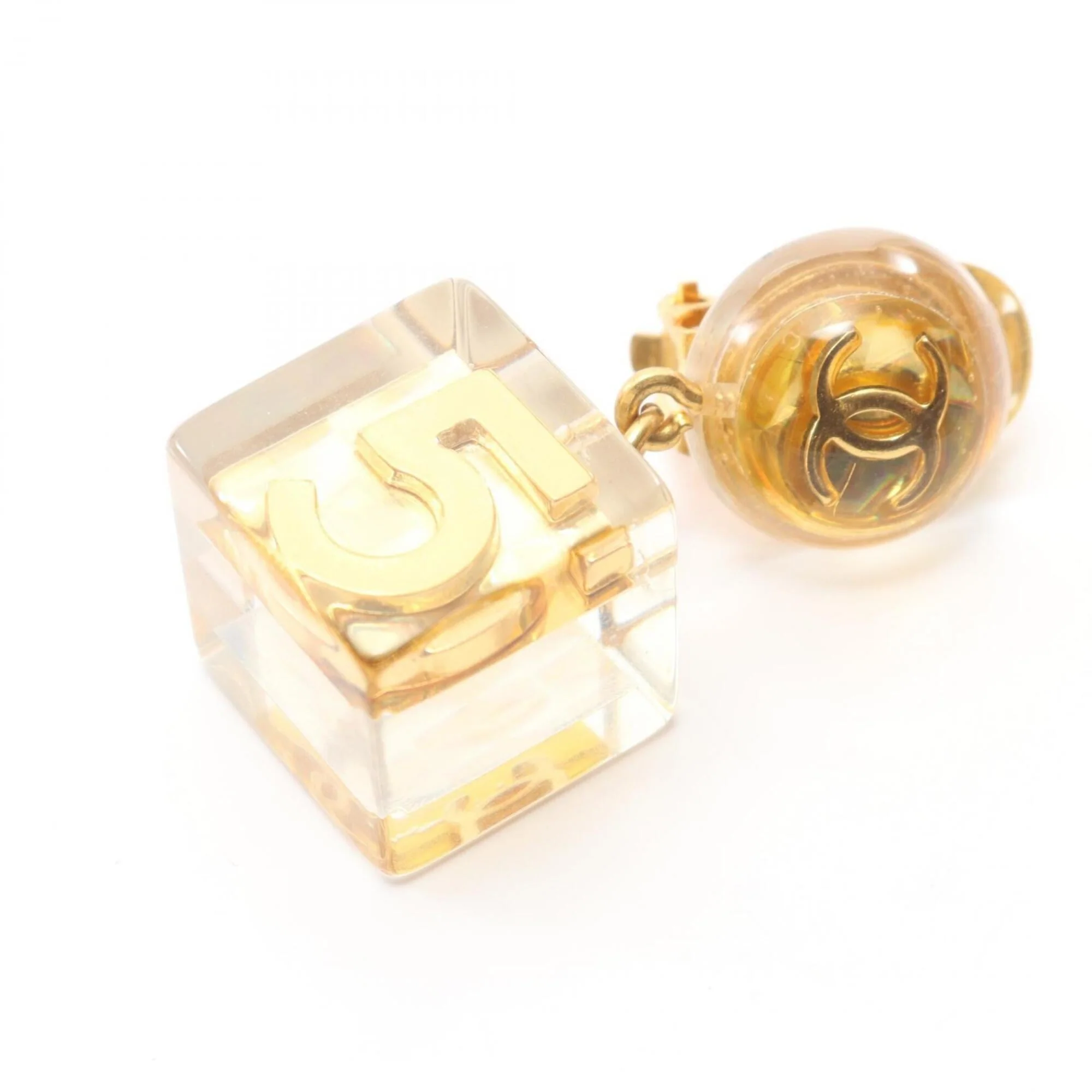 CC Logo Clip-On Earrings Metal - Image 5