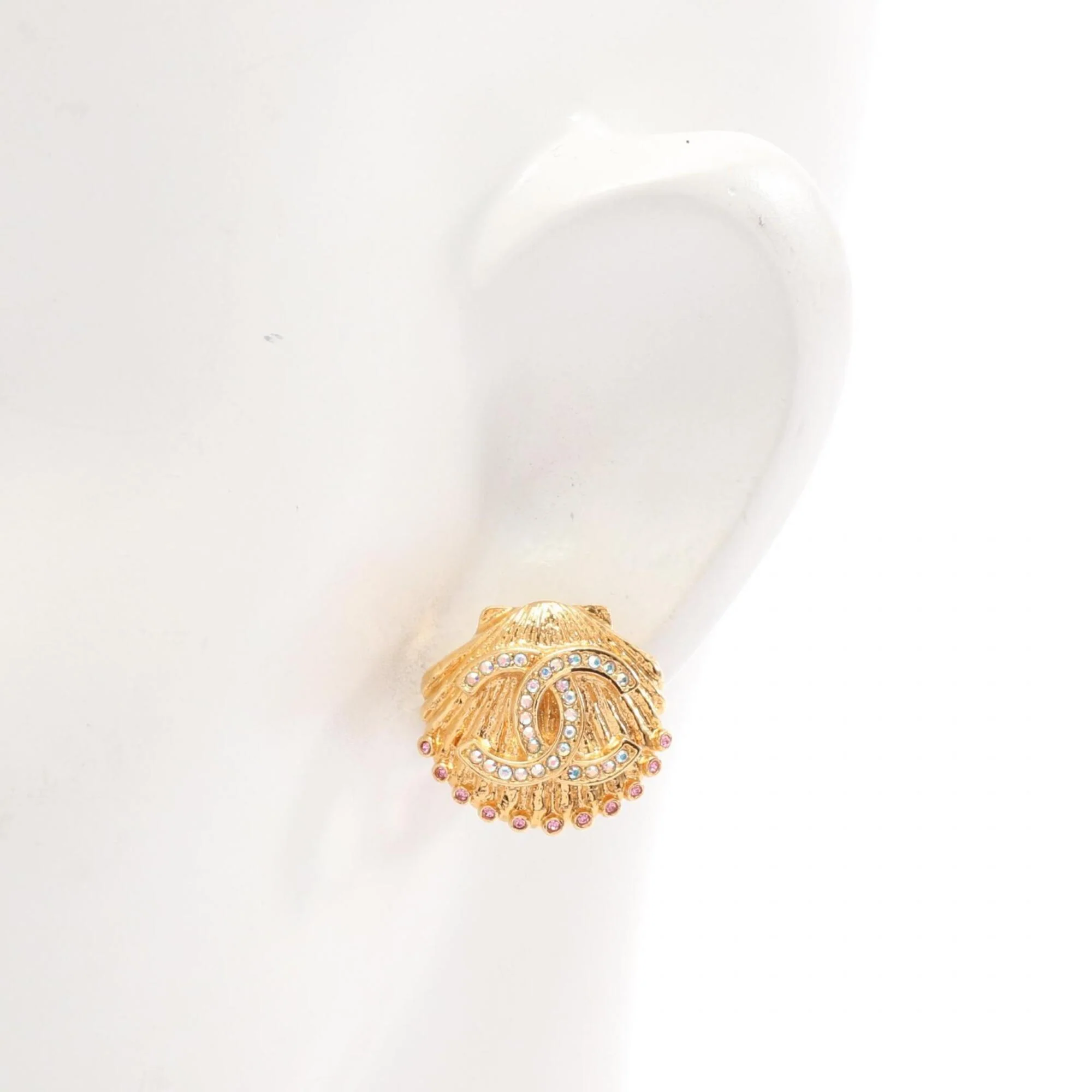 CC Logo Clip-On Earrings Metal - Image 4