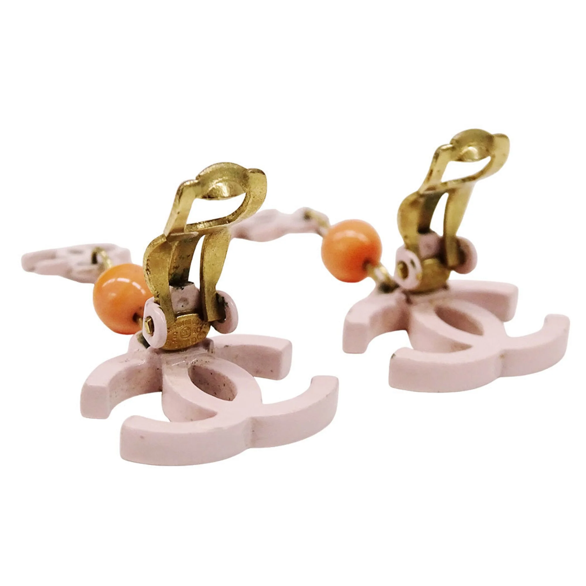 CC Logo Clip-On Earrings Metal - Image 3
