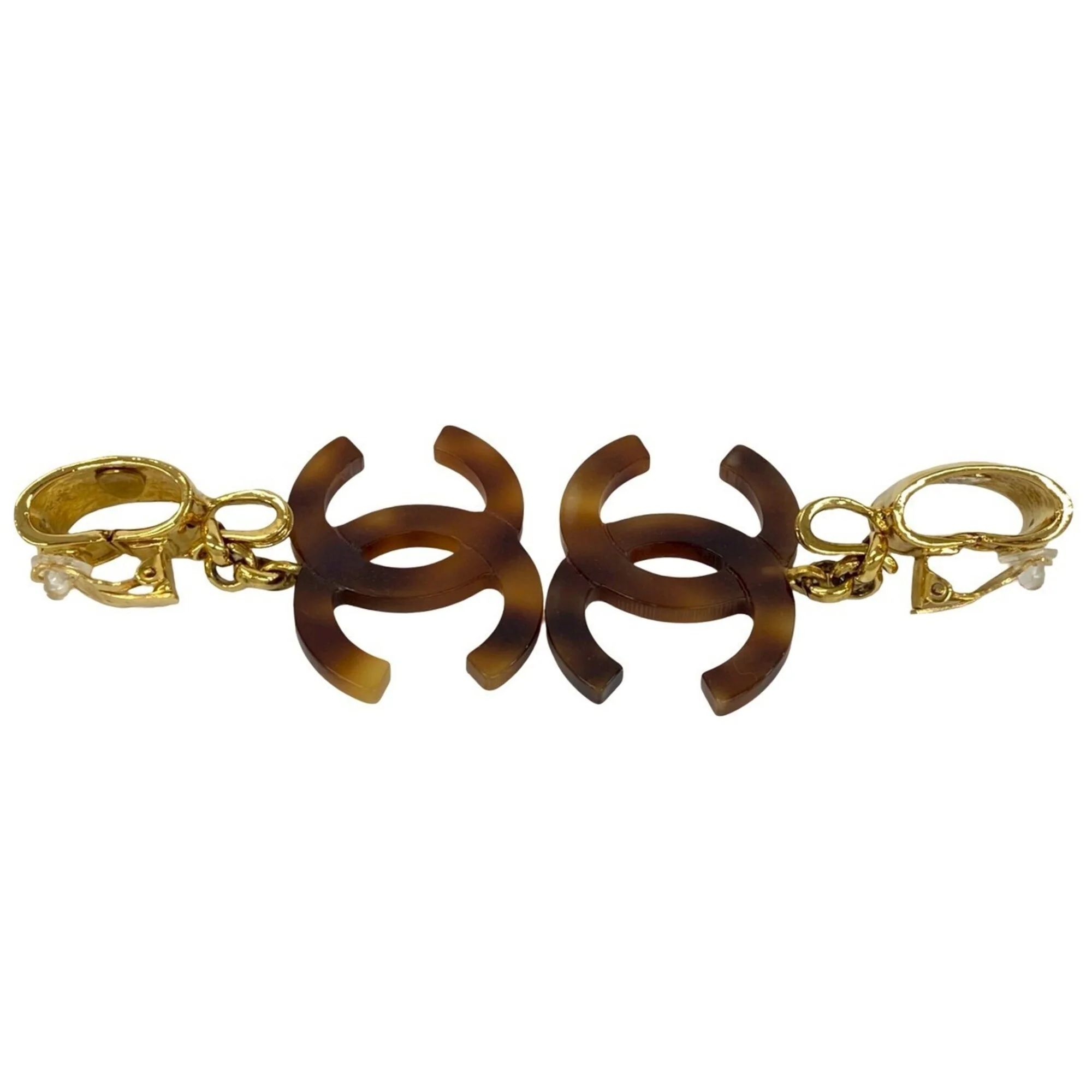 CC Logo Clip-On Earrings Metal - Image 4