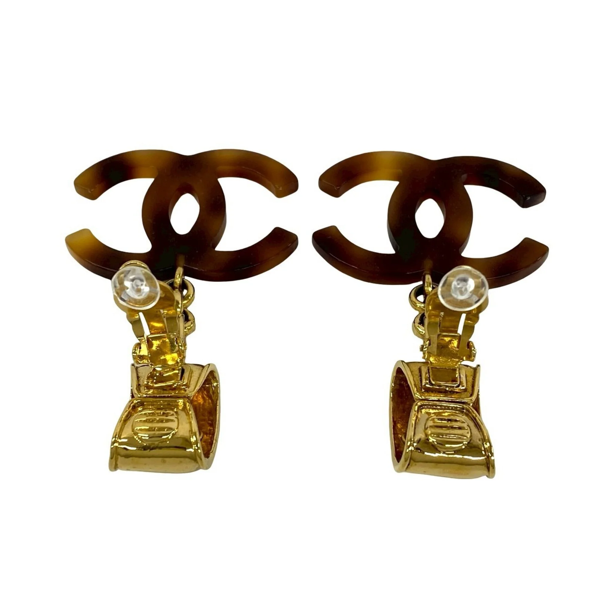 CC Logo Clip-On Earrings Metal - Image 7