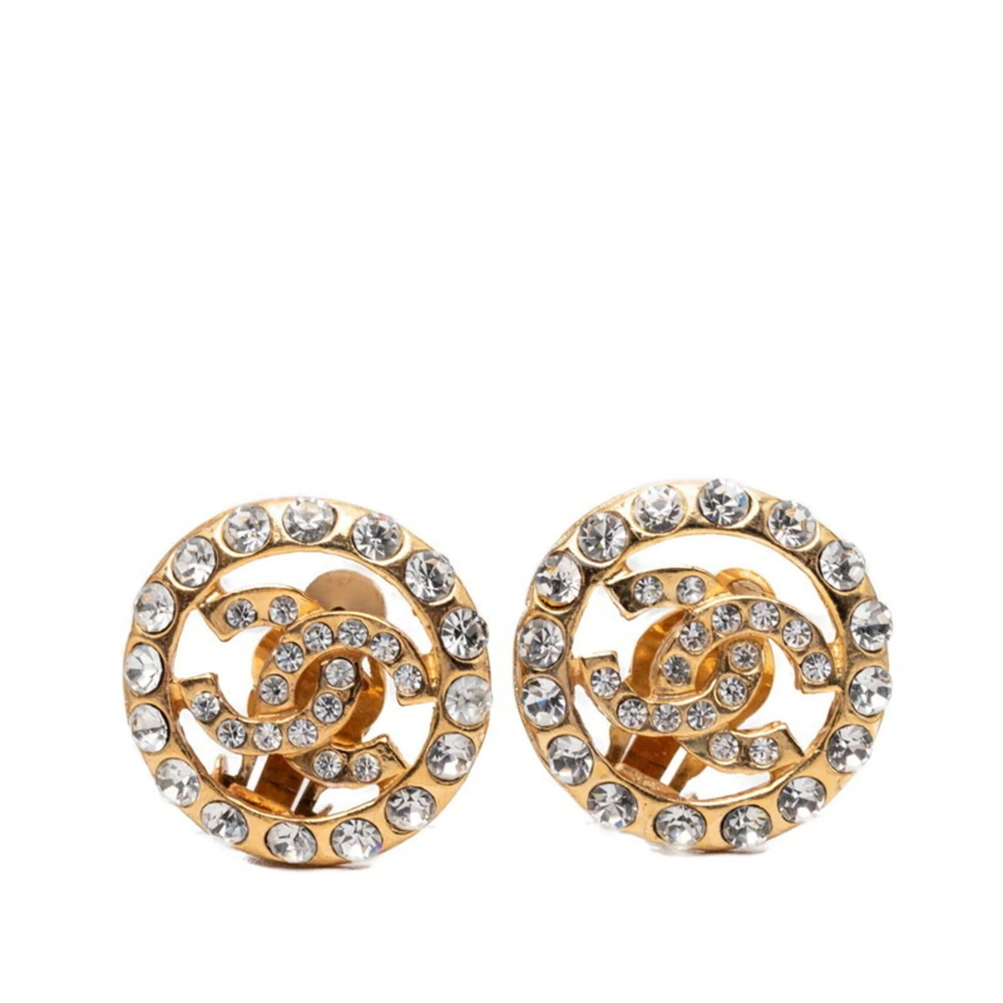 CC Logo Clip-On Earrings Metal