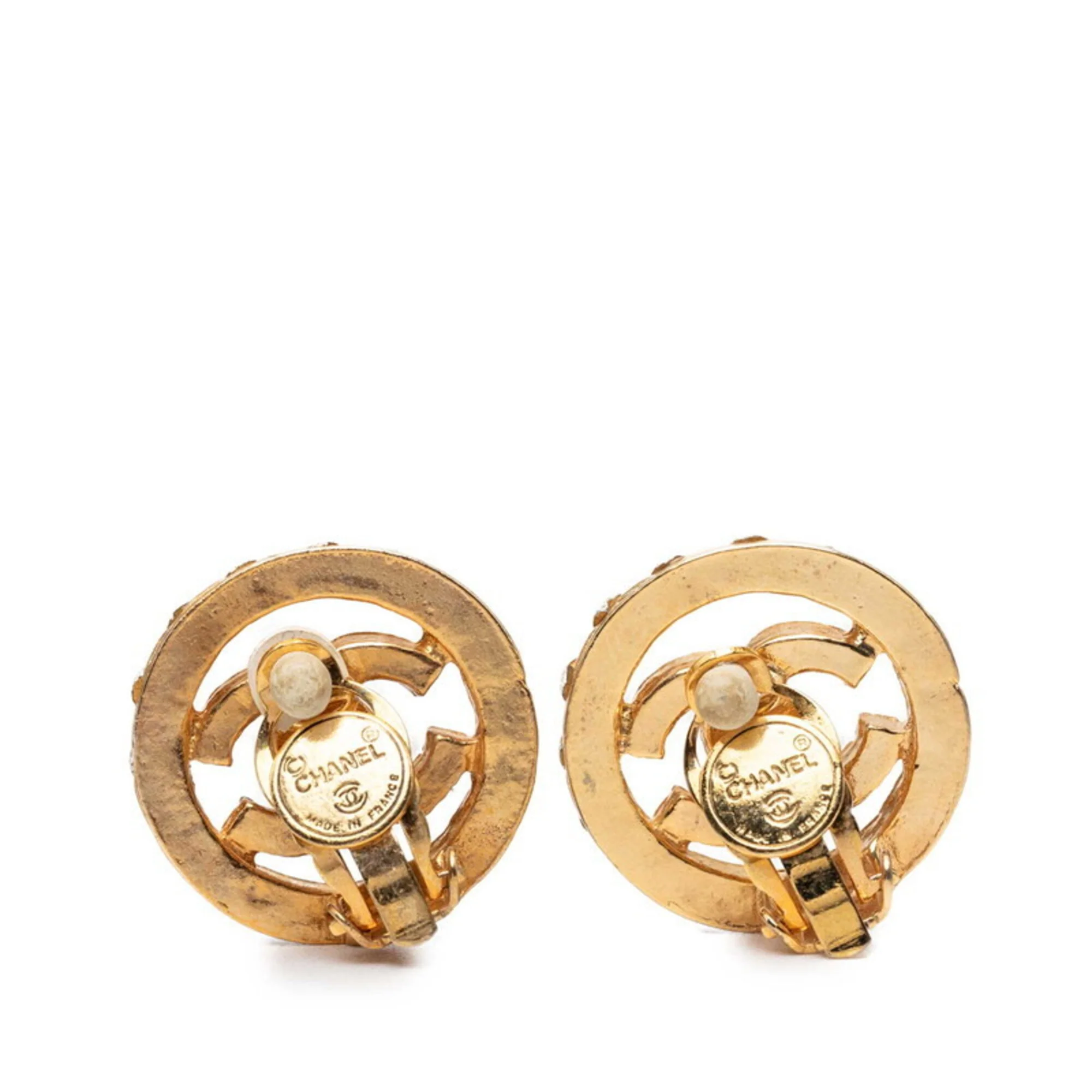 CC Logo Clip-On Earrings Metal - Image 2