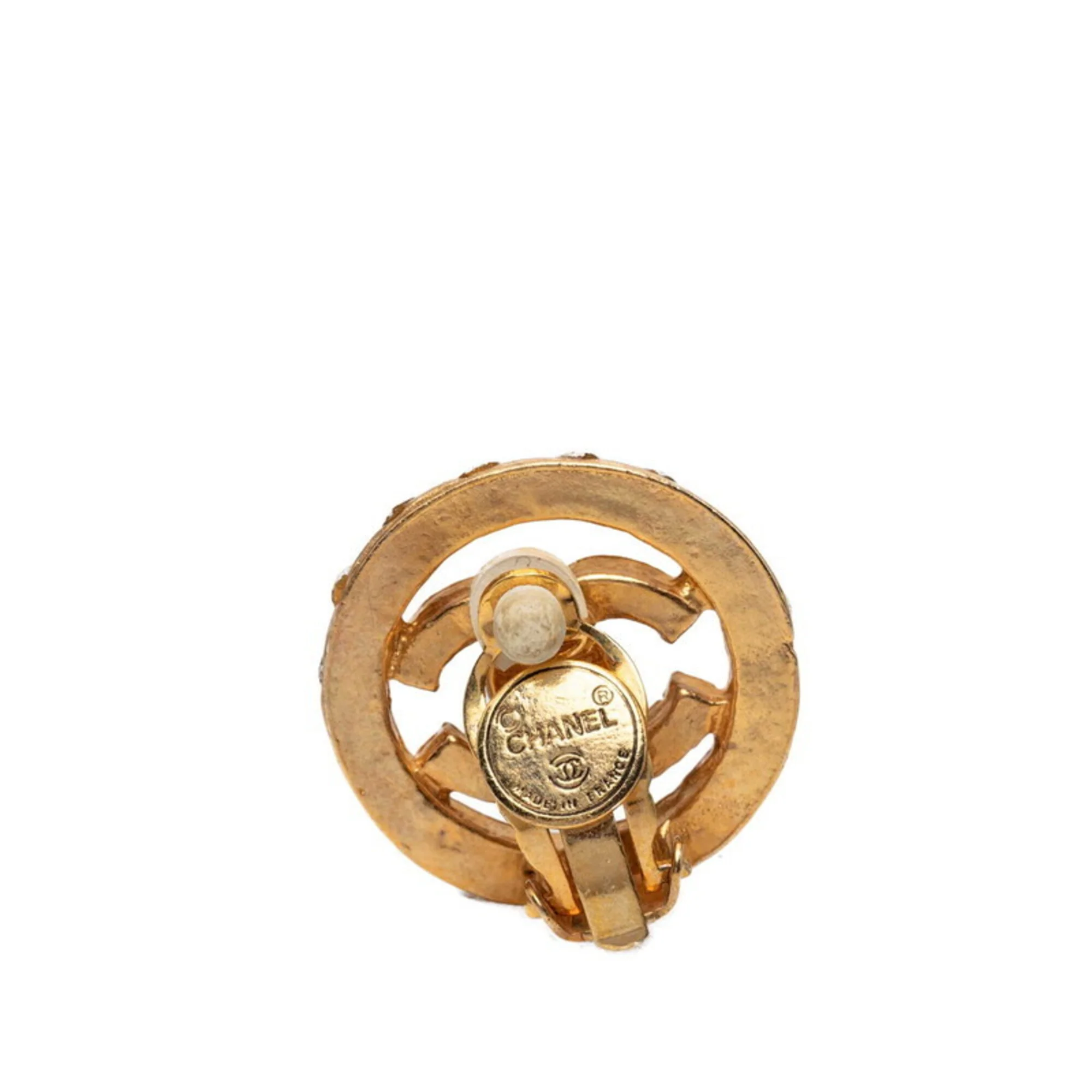 CC Logo Clip-On Earrings Metal - Image 3