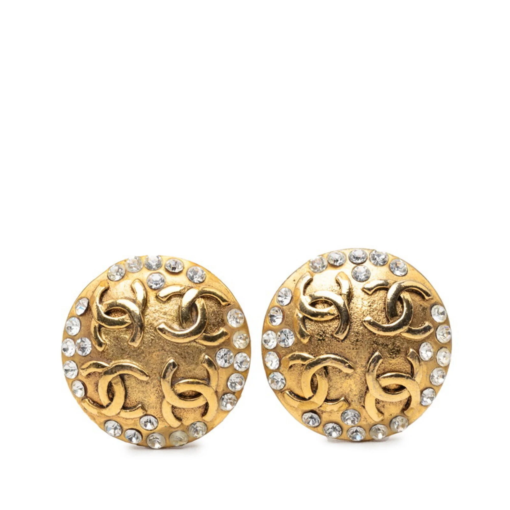 CC Logo Clip-On Earrings Metal