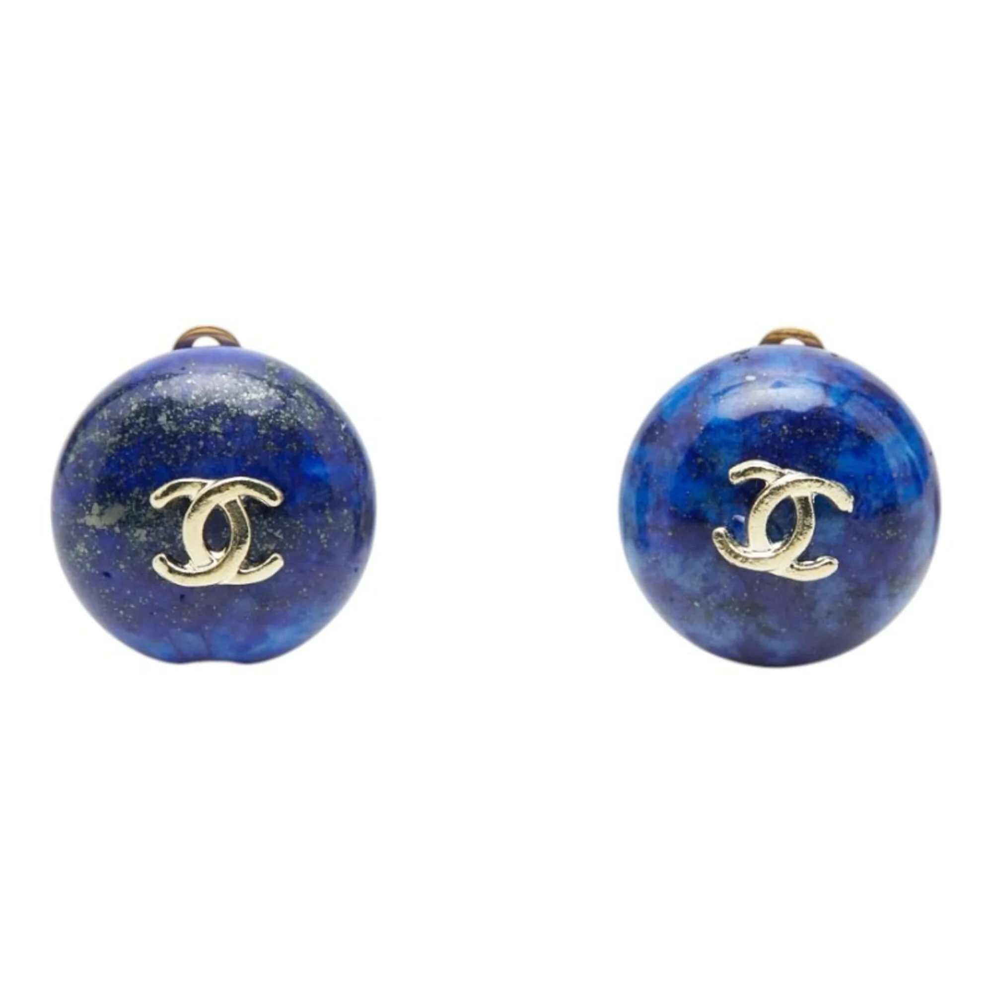 CC Logo Clip-On Earrings Metal Gold-Tone Metal - Image 2