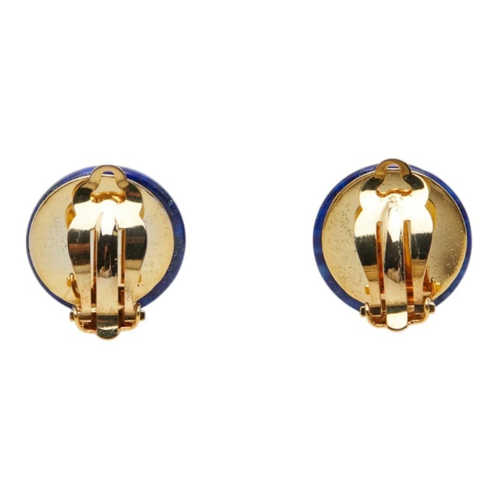 CC Logo Clip-On Earrings Metal Gold-Tone Metal - Image 3