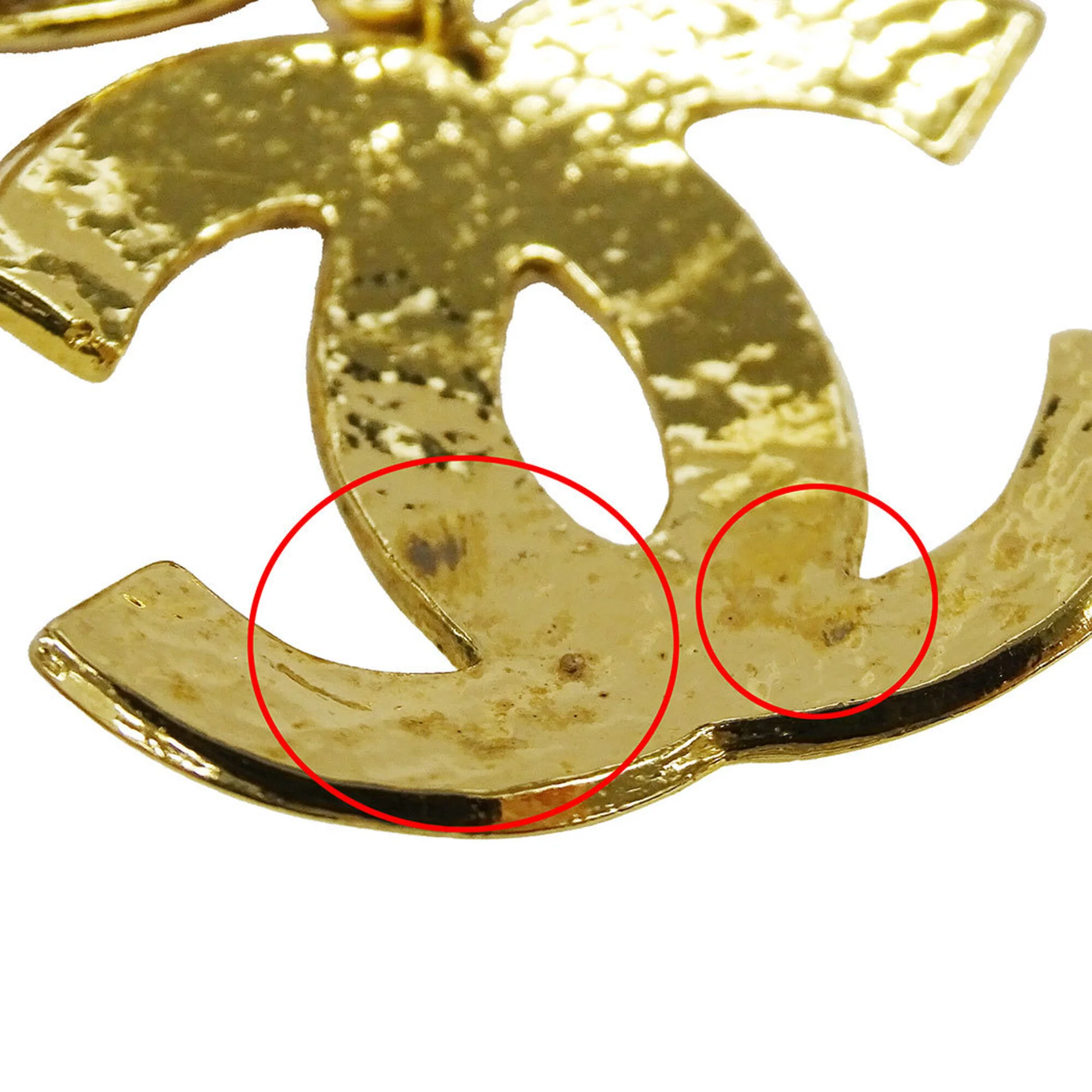 CC Logo Clip-On Earrings Metal Gold-Tone Metal - Image 9