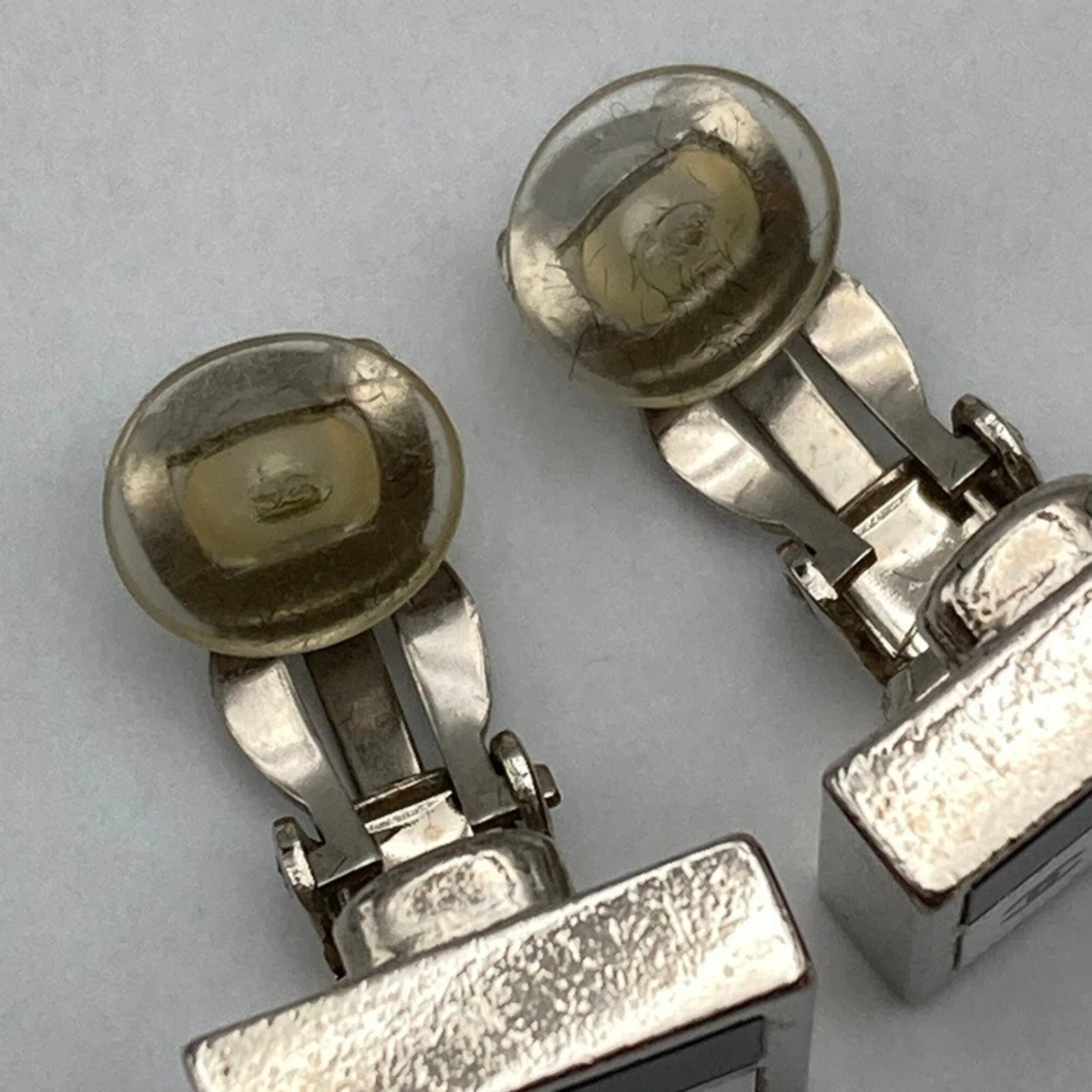 CC Logo Clip-On Earrings Silver-Tone Metal Silver-Tone Metal - Image 7