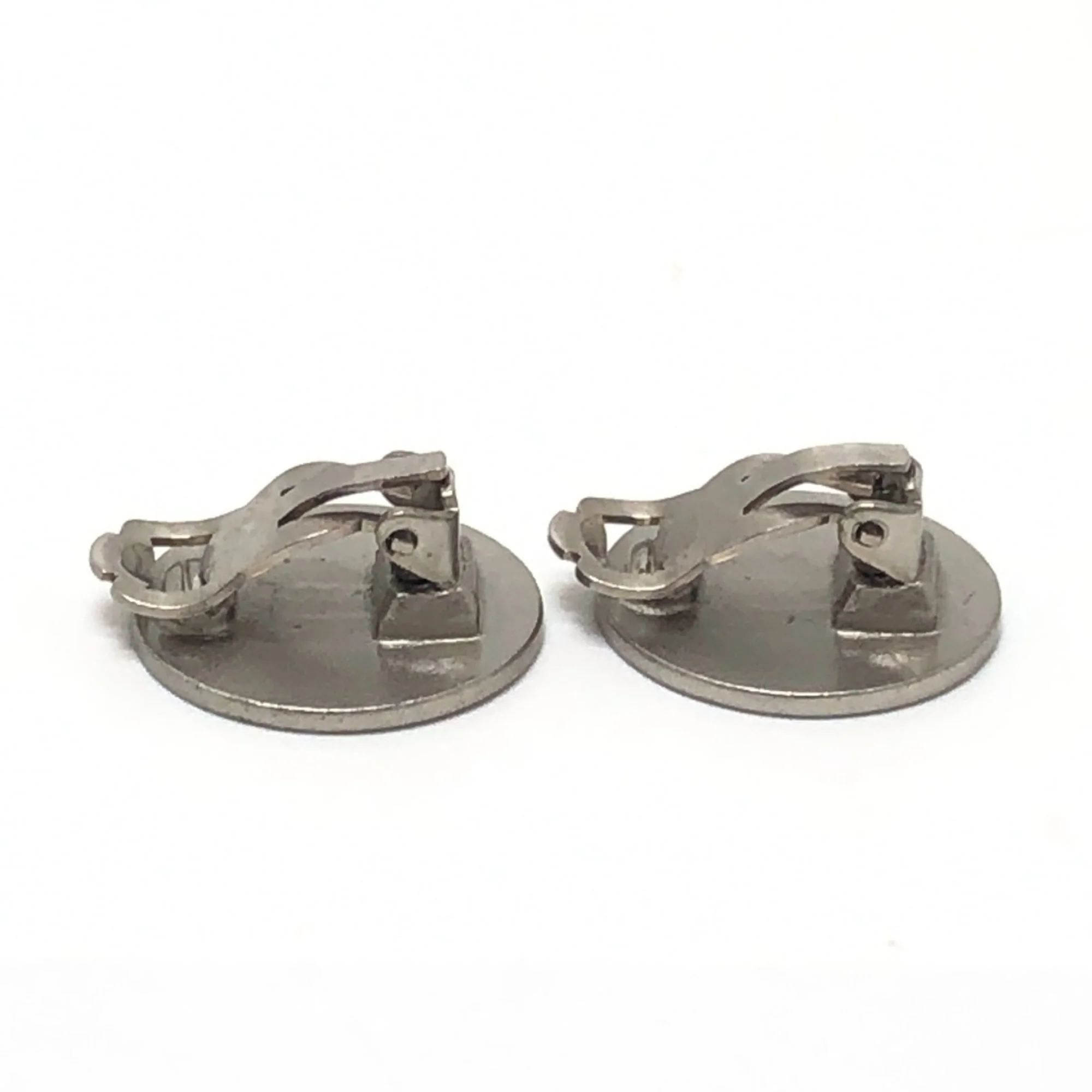 CC Logo Clip-On Earrings Silver-Tone Metal Silver-Tone Metal - Image 3