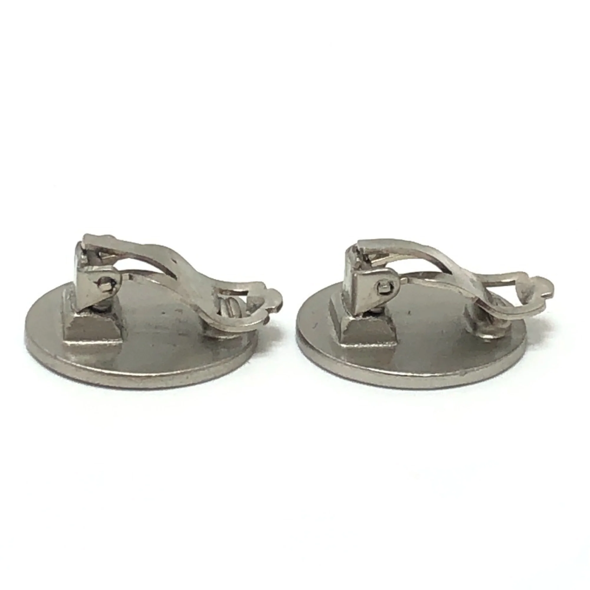 CC Logo Clip-On Earrings Silver-Tone Metal Silver-Tone Metal - Image 4