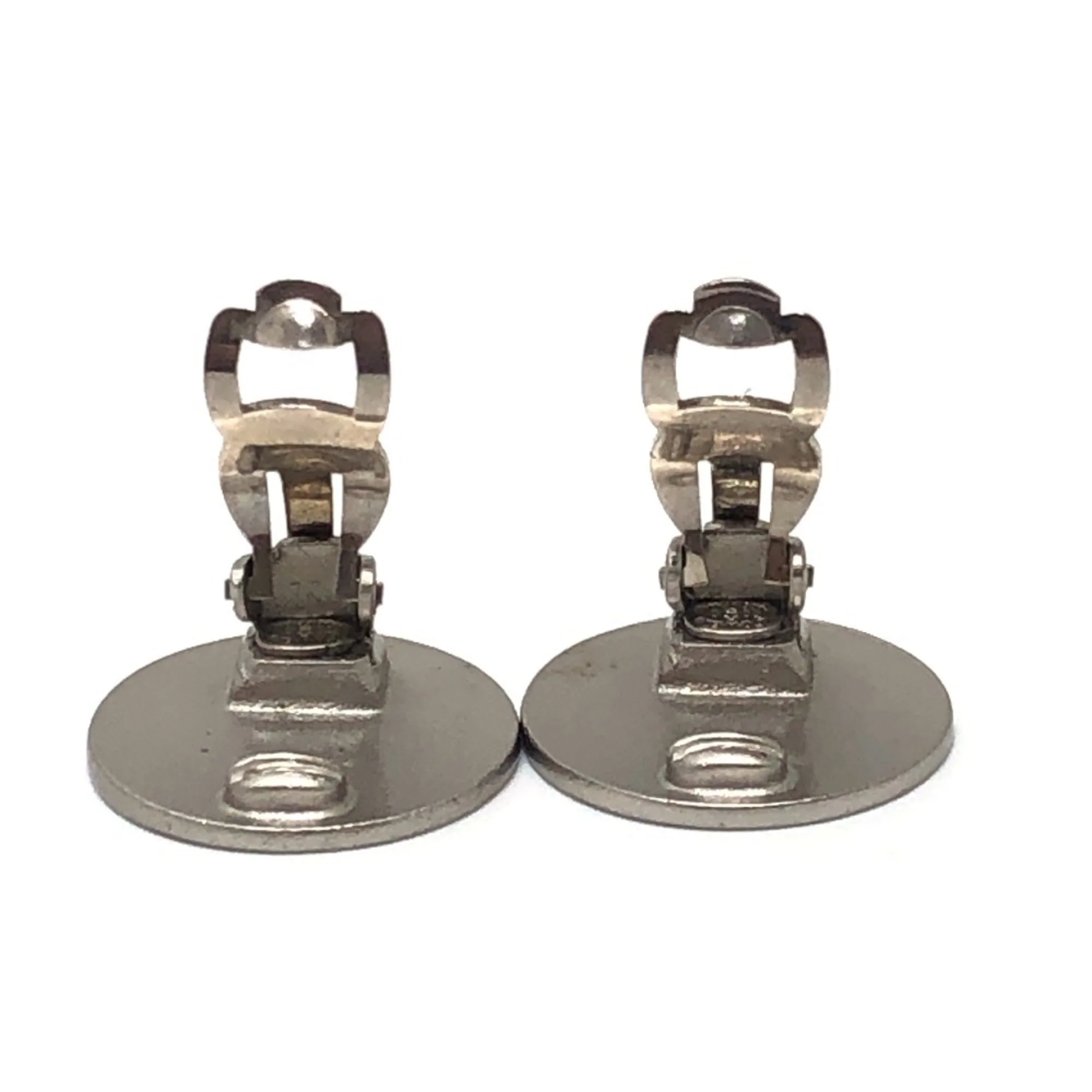 CC Logo Clip-On Earrings Silver-Tone Metal Silver-Tone Metal - Image 6