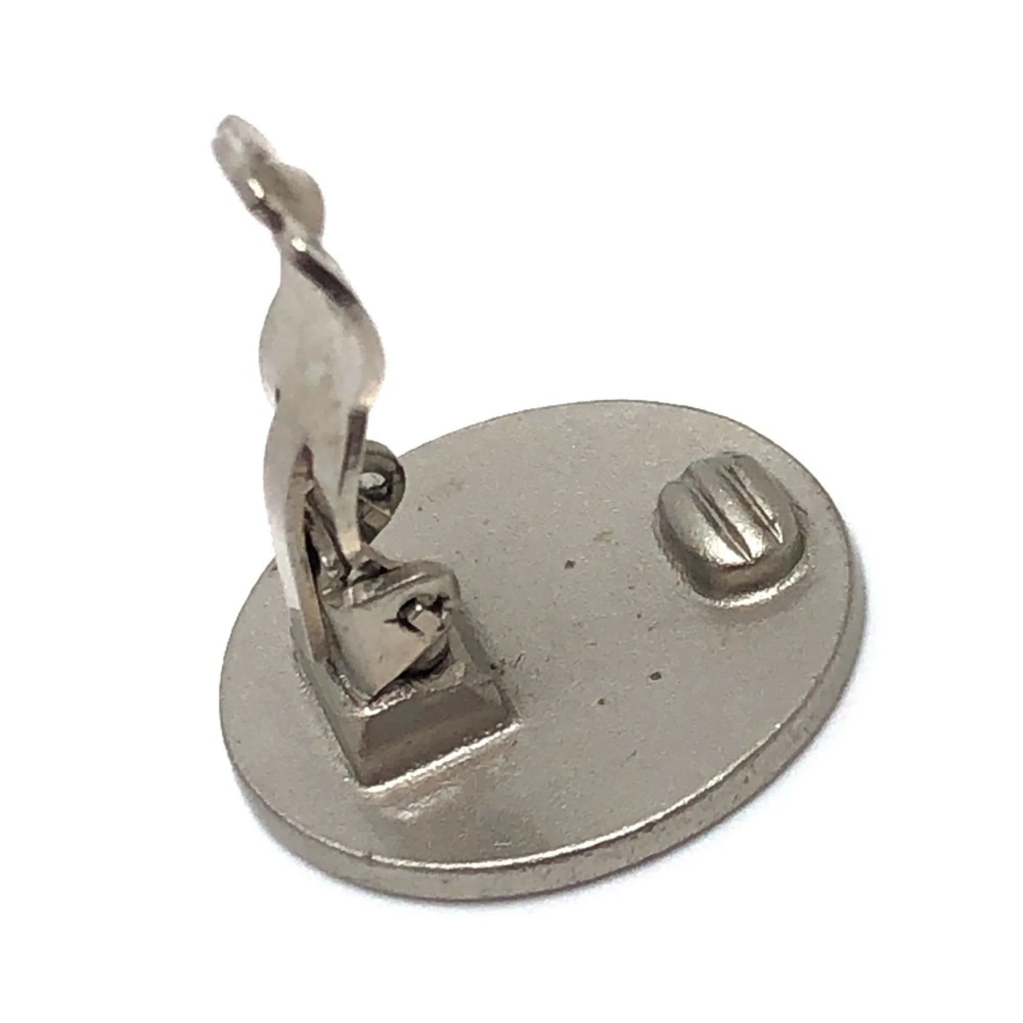 CC Logo Clip-On Earrings Silver-Tone Metal Silver-Tone Metal - Image 8