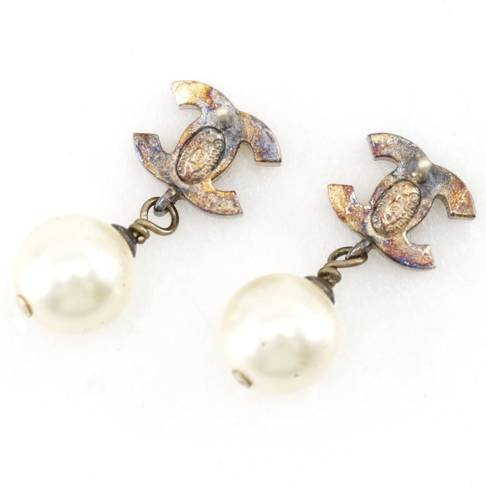 CC Logo Earrings Metal Gold-Tone Metal - Image 5