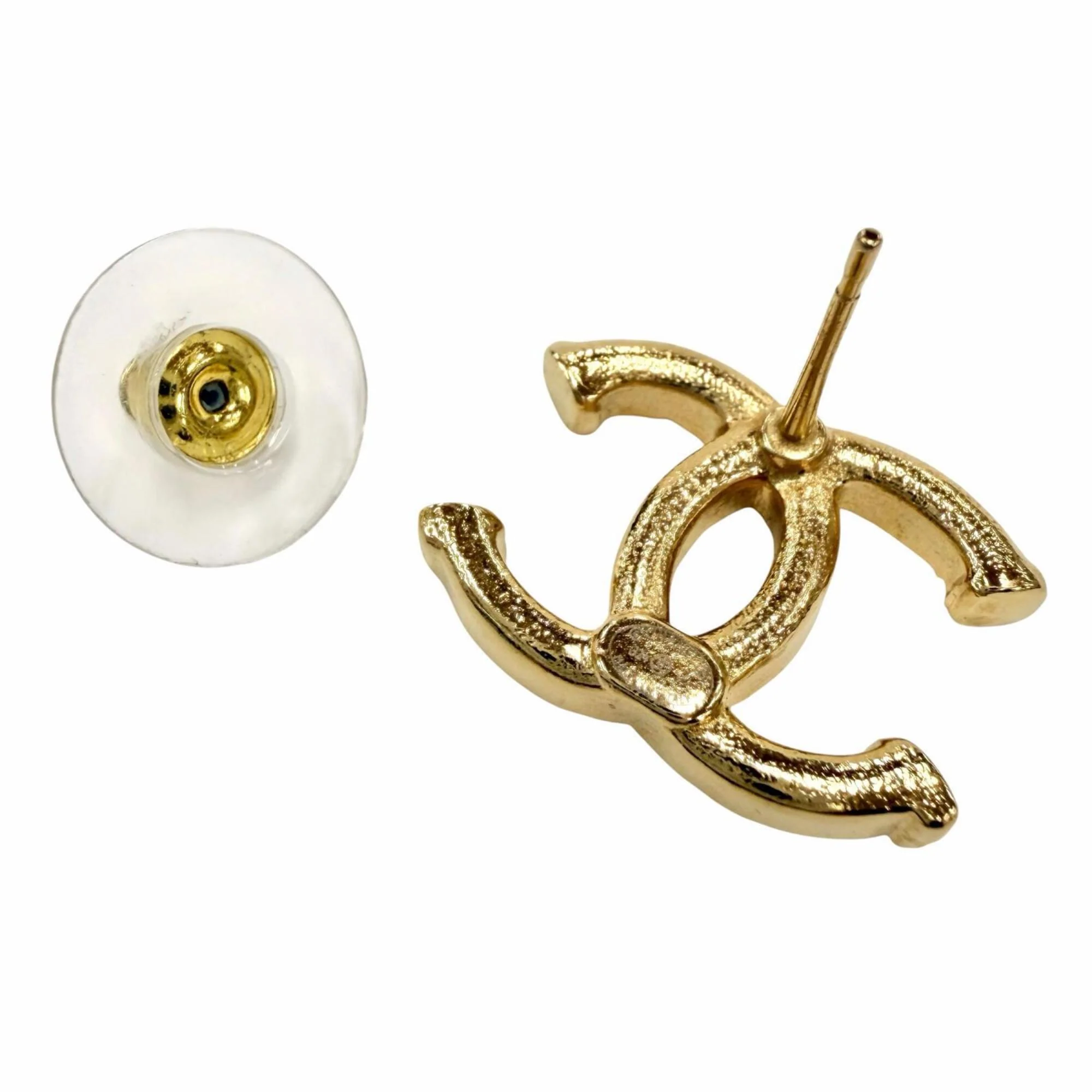 CC Logo Earrings Metal Gold-Tone Metal - Image 6