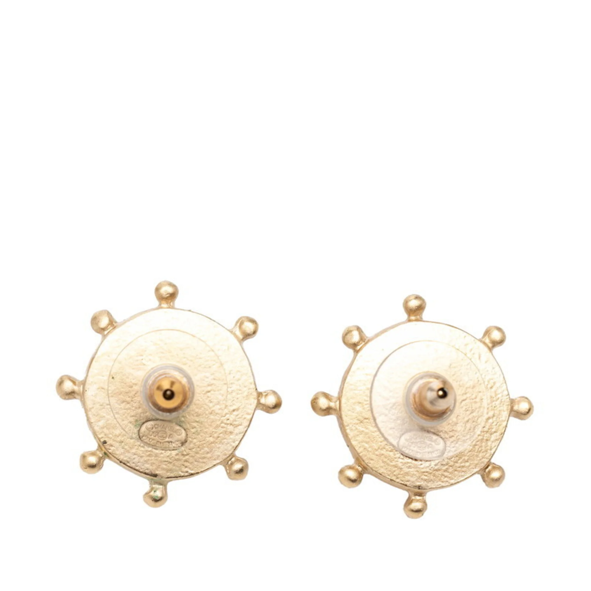 CC Logo Earrings Metal Gold-Tone Metal - Image 2