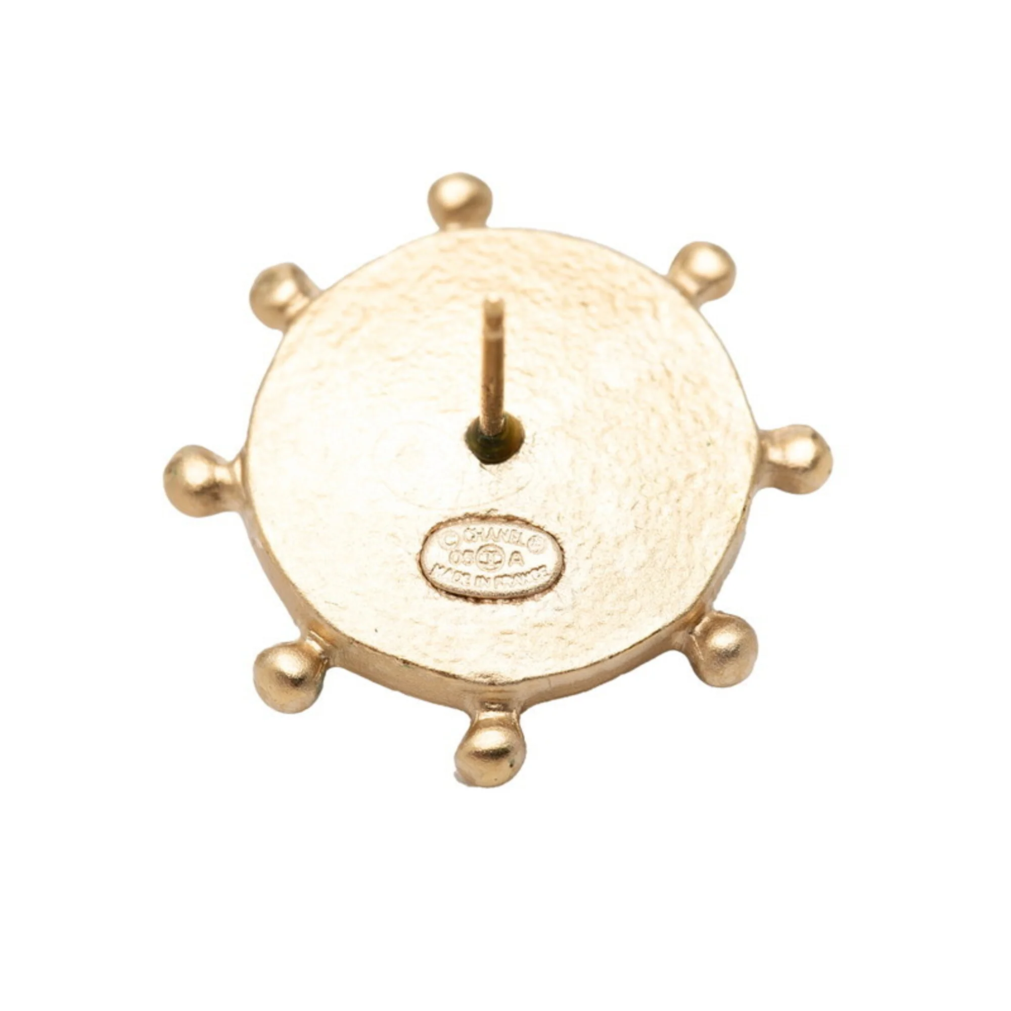 CC Logo Earrings Metal Gold-Tone Metal - Image 3