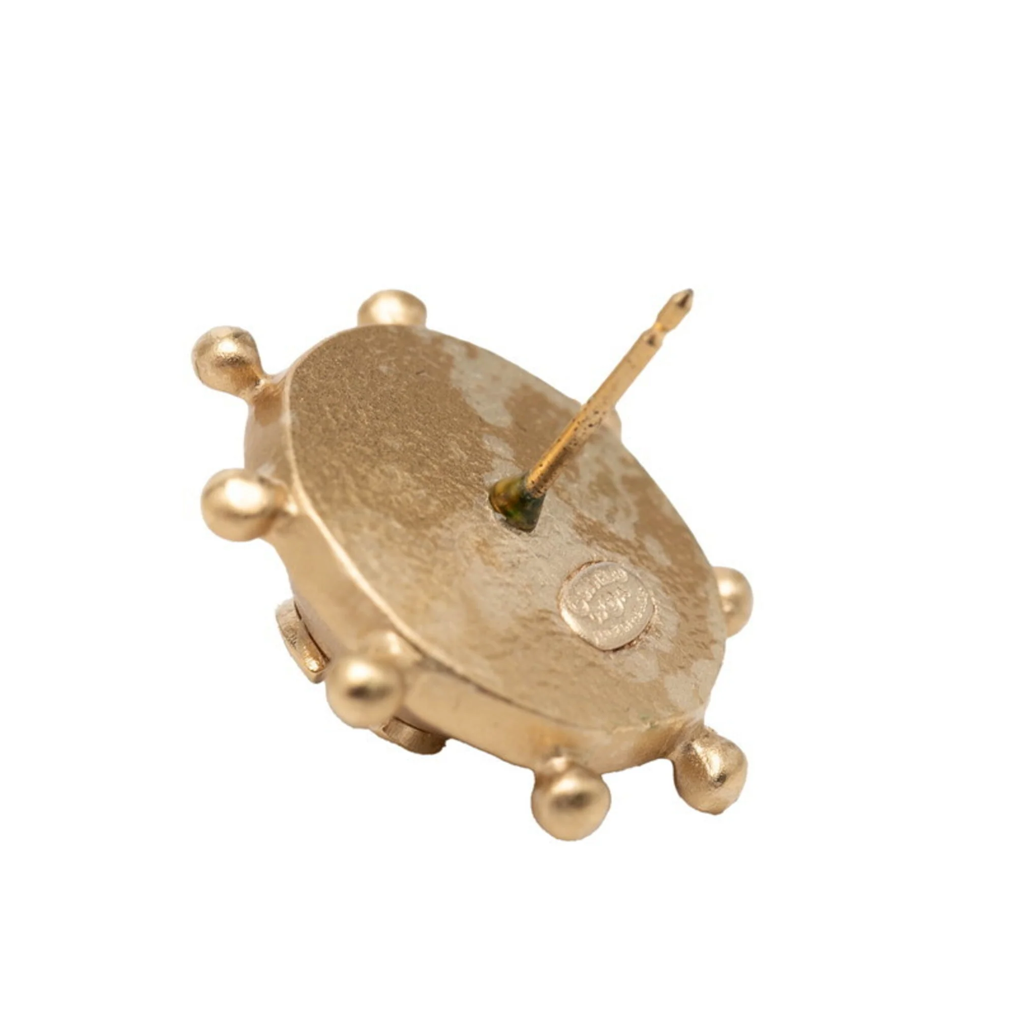 CC Logo Earrings Metal Gold-Tone Metal - Image 4