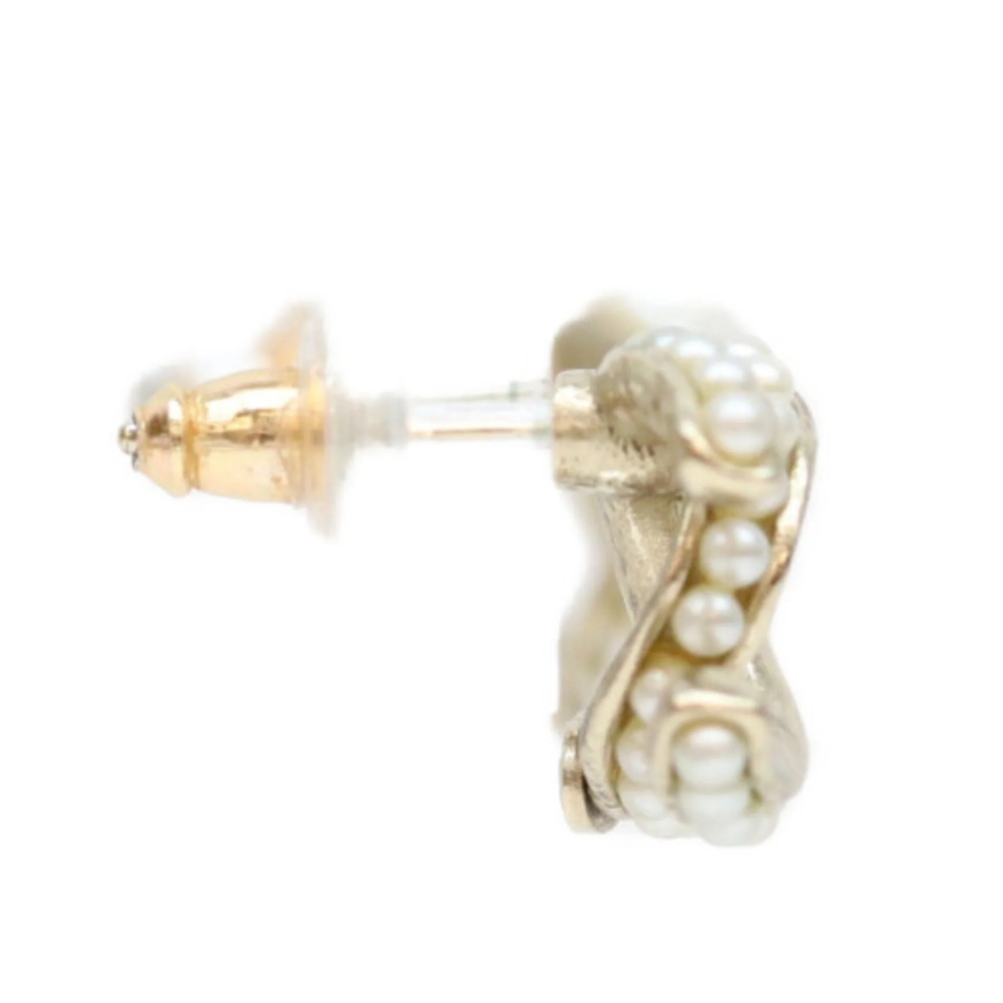 CC Logo Earrings Metal Gold-Tone Metal - Image 4