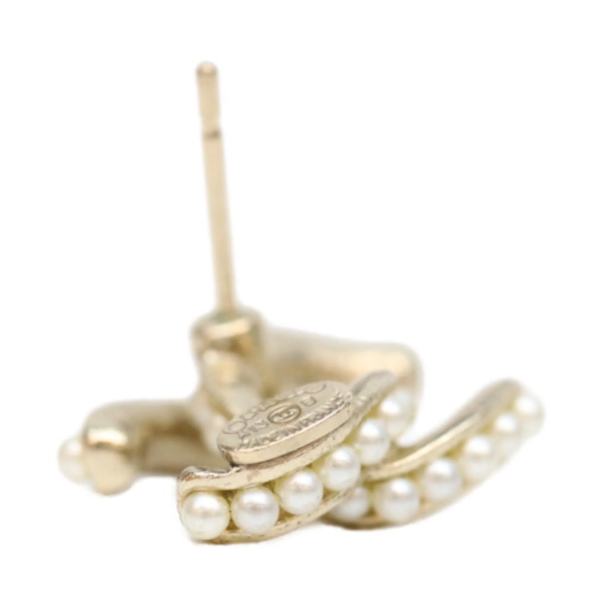 CC Logo Earrings Metal Gold-Tone Metal - Image 9