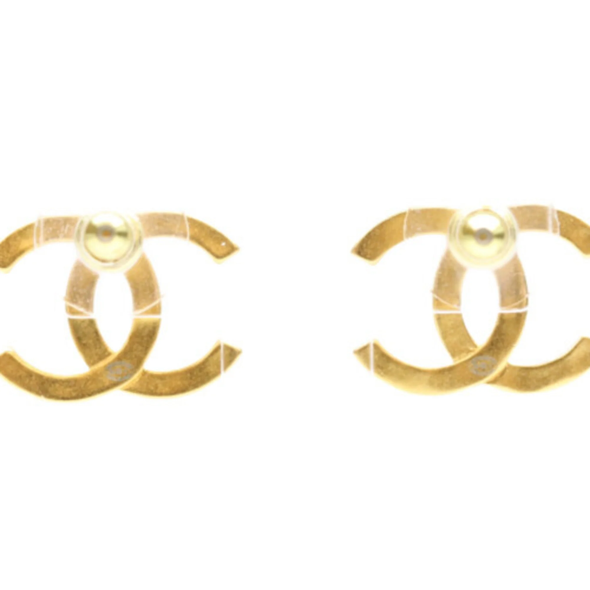 CC Logo Earrings Metal Gold-Tone Metal - Image 3