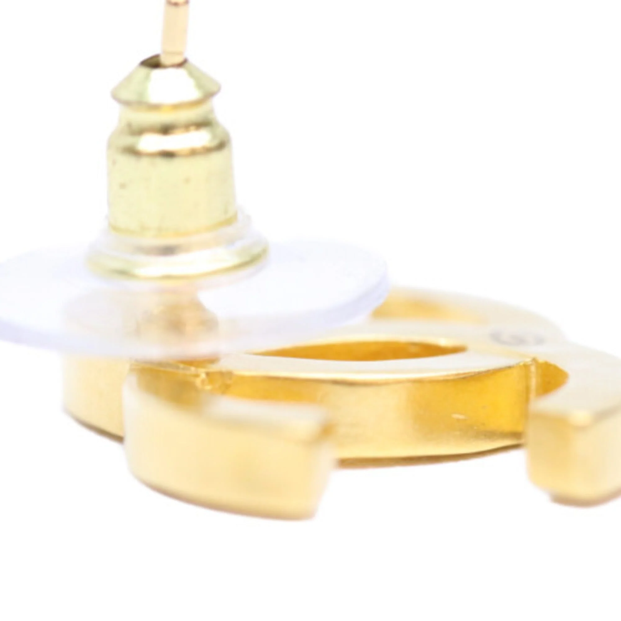 CC Logo Earrings Metal Gold-Tone Metal - Image 7