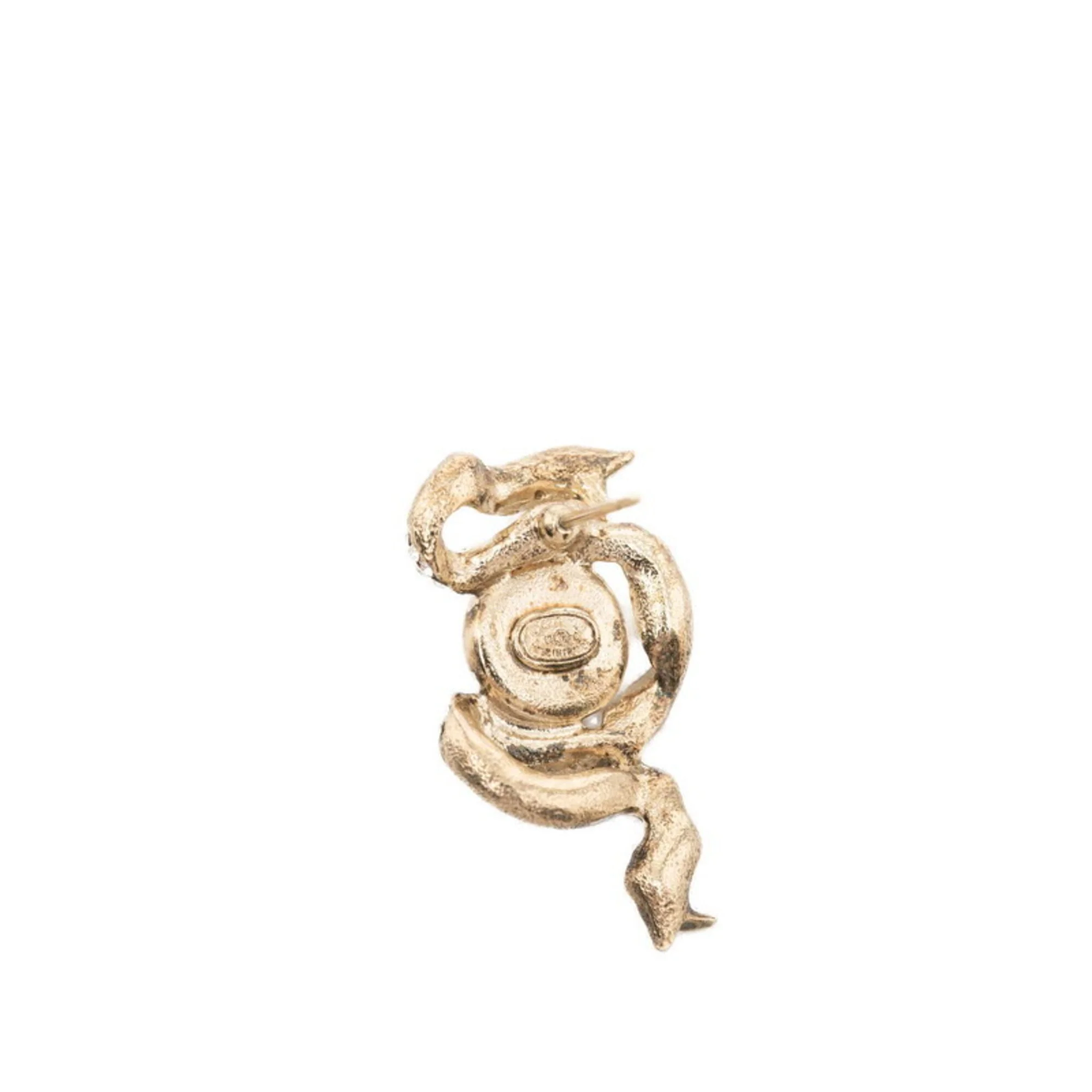 CC Logo Earrings Metal Gold-Tone Metal - Image 3