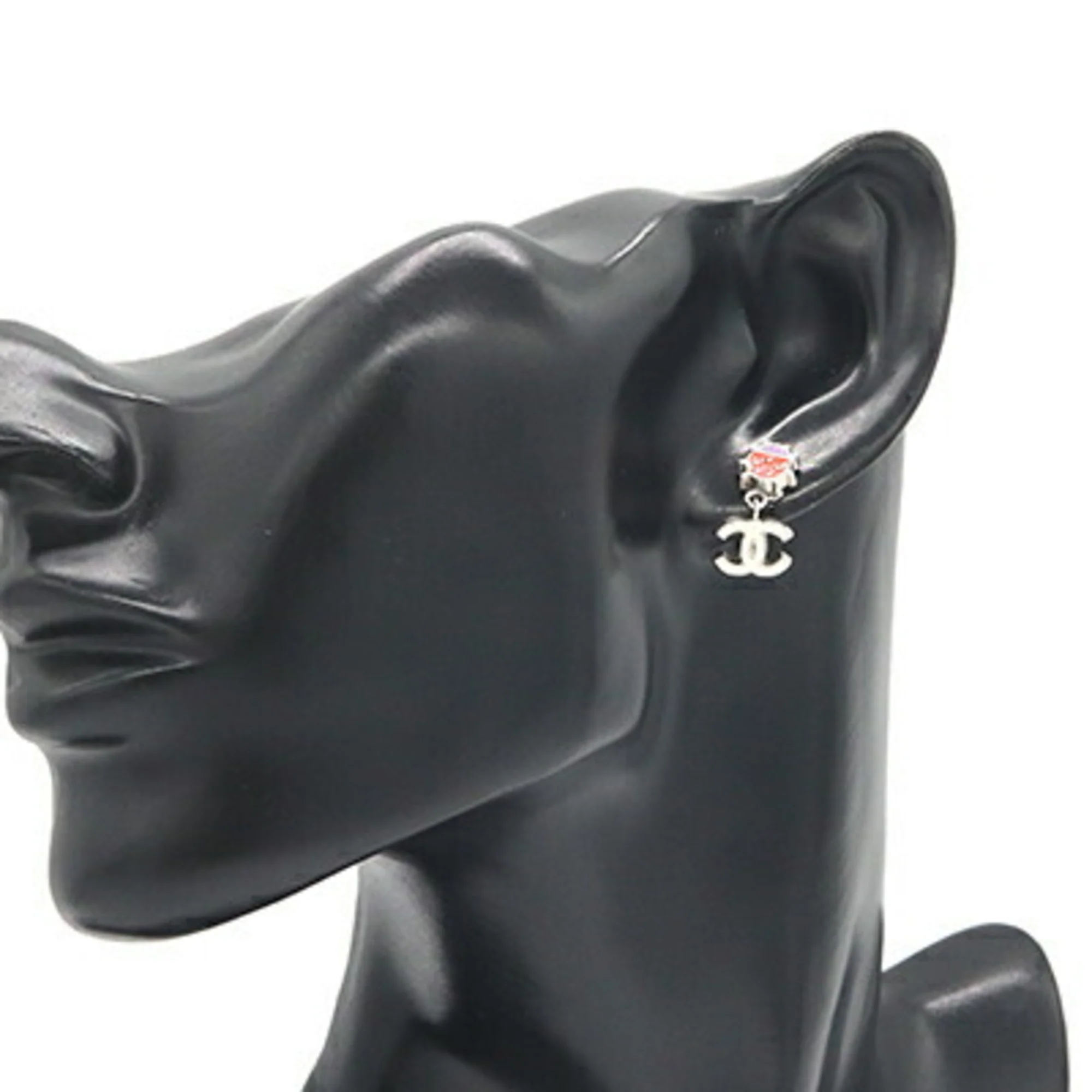 CC Logo Ladybug Earrings Metal - Image 6