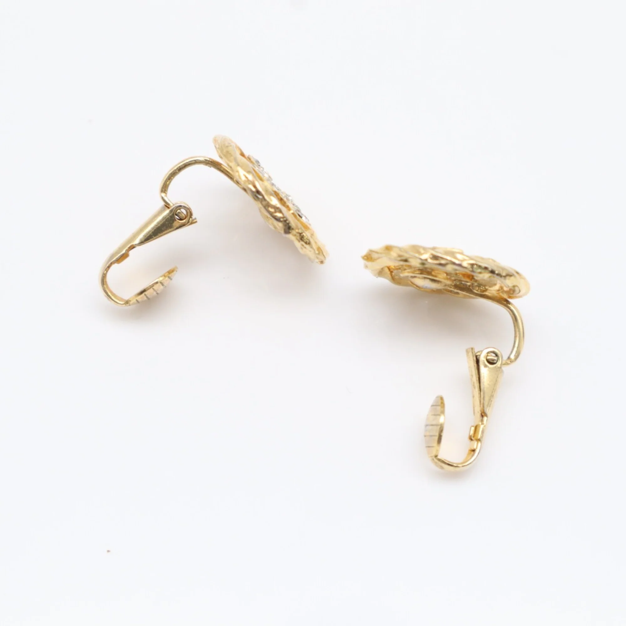 CC Logo Round Circle Earrings Metal Gold-Tone Metal - Image 6