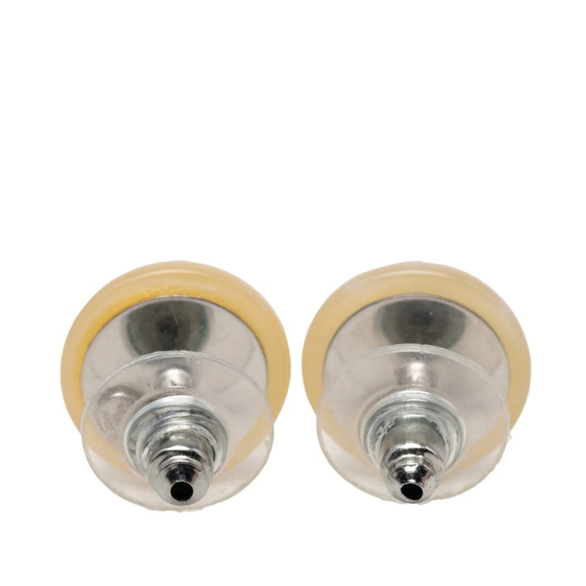 CC Logo Round Stud Earrings Metal - Image 2