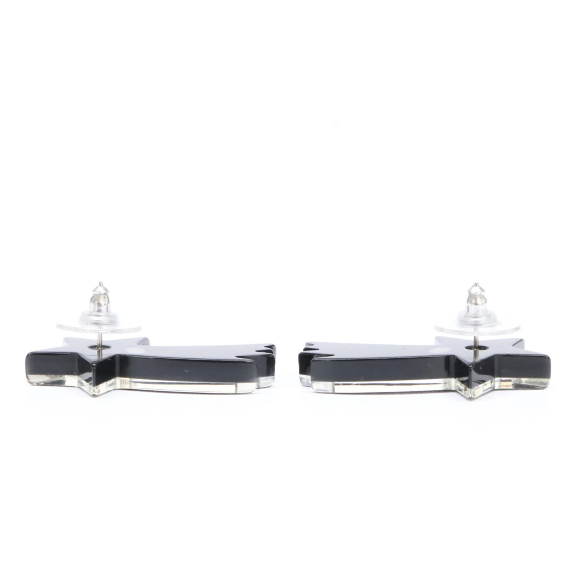 CC Logo Star Earrings Metal - Image 5