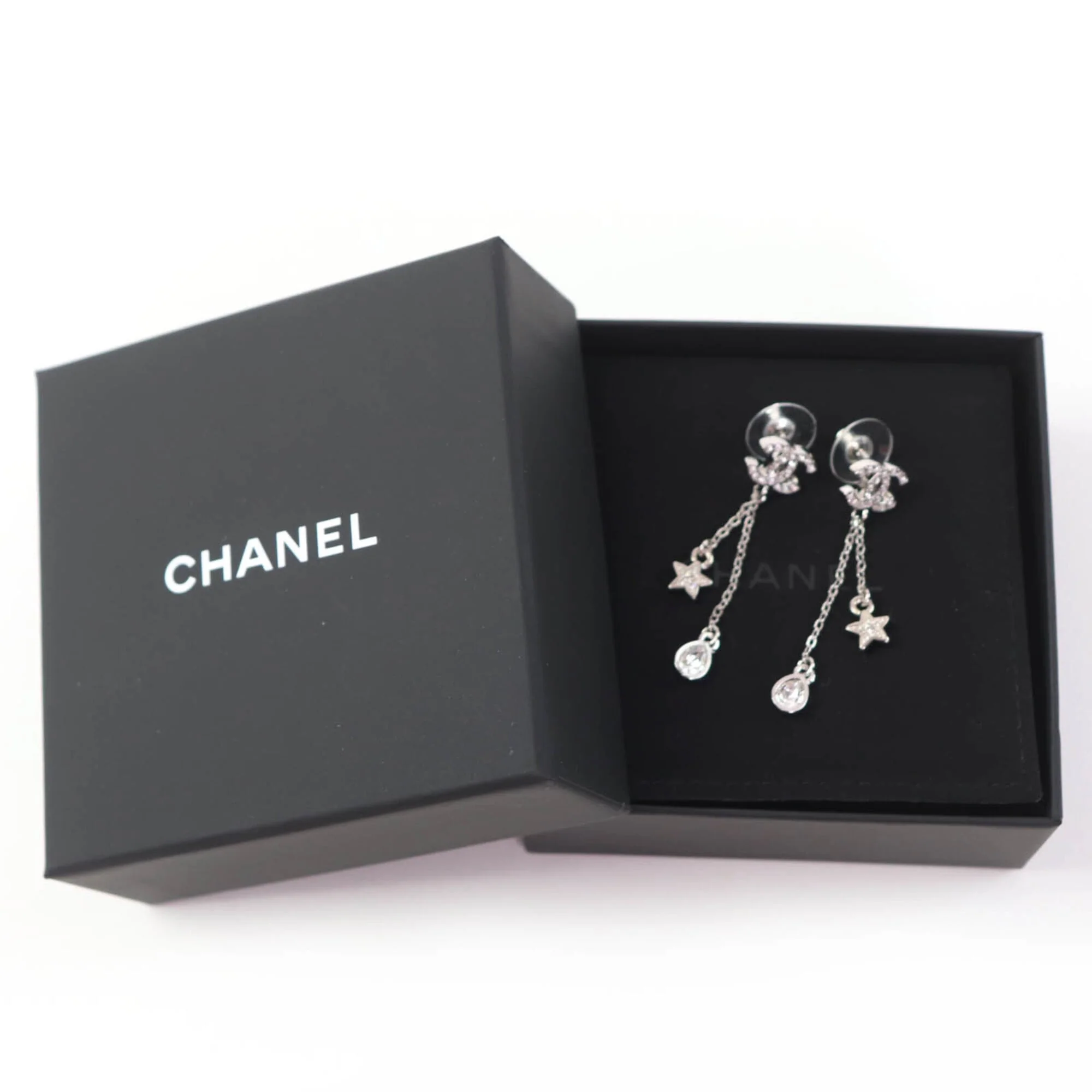 CC Logo Star Earrings Sterling Silver Sterling Silver - Image 2