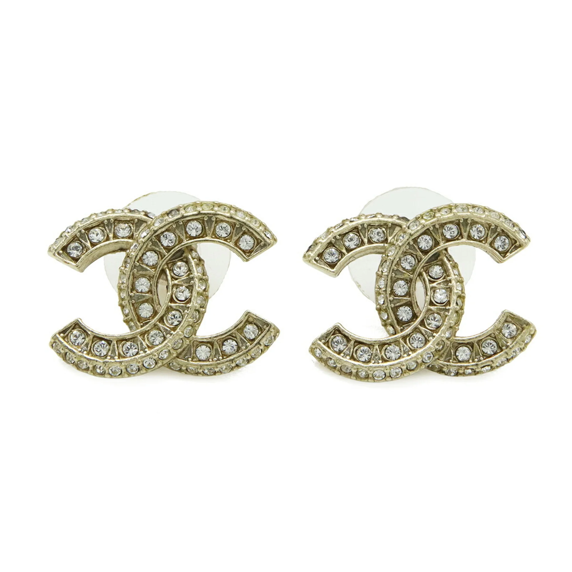CC Logo Stud Earrings Metal