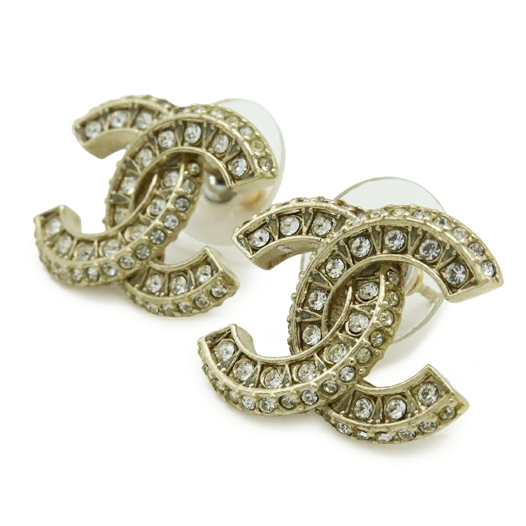 CC Logo Stud Earrings Metal - Image 3
