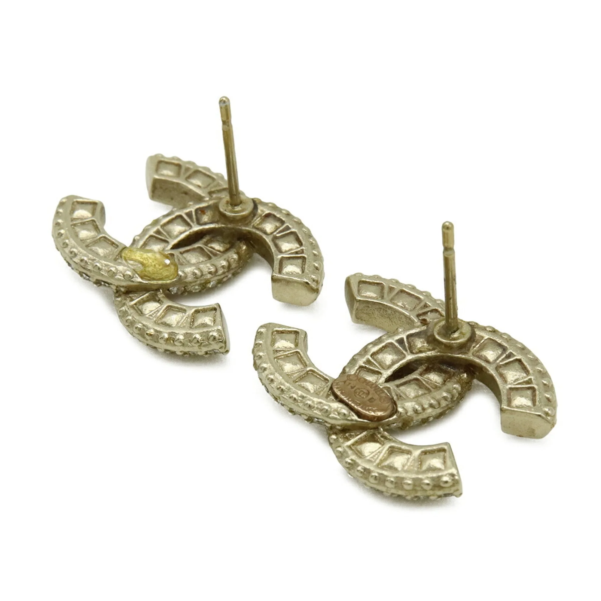 CC Logo Stud Earrings Metal - Image 5