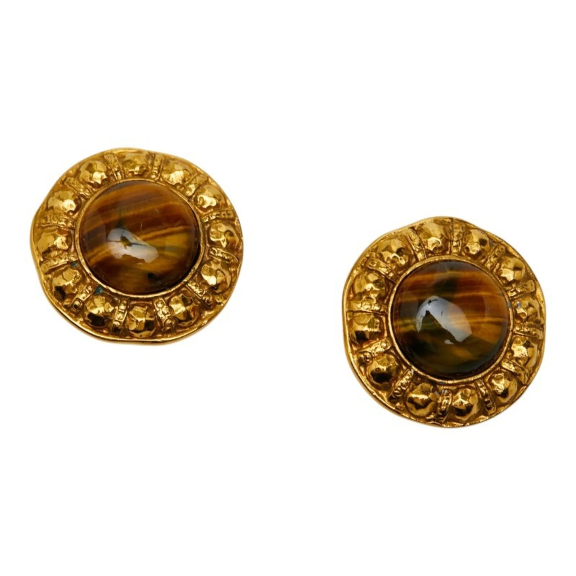 Clip-On Earrings Clip-On Gold-Tone Metal