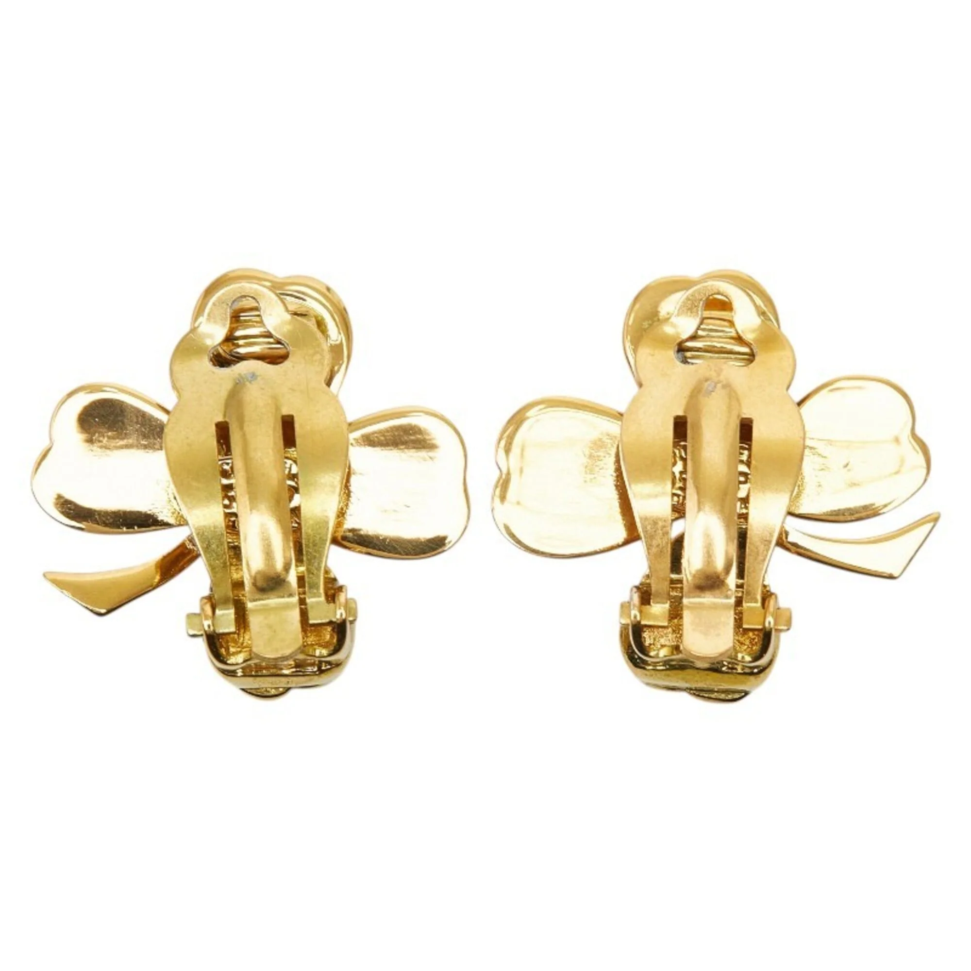 Clip-On Earrings Clip-On Gold-Tone Metal - Image 3
