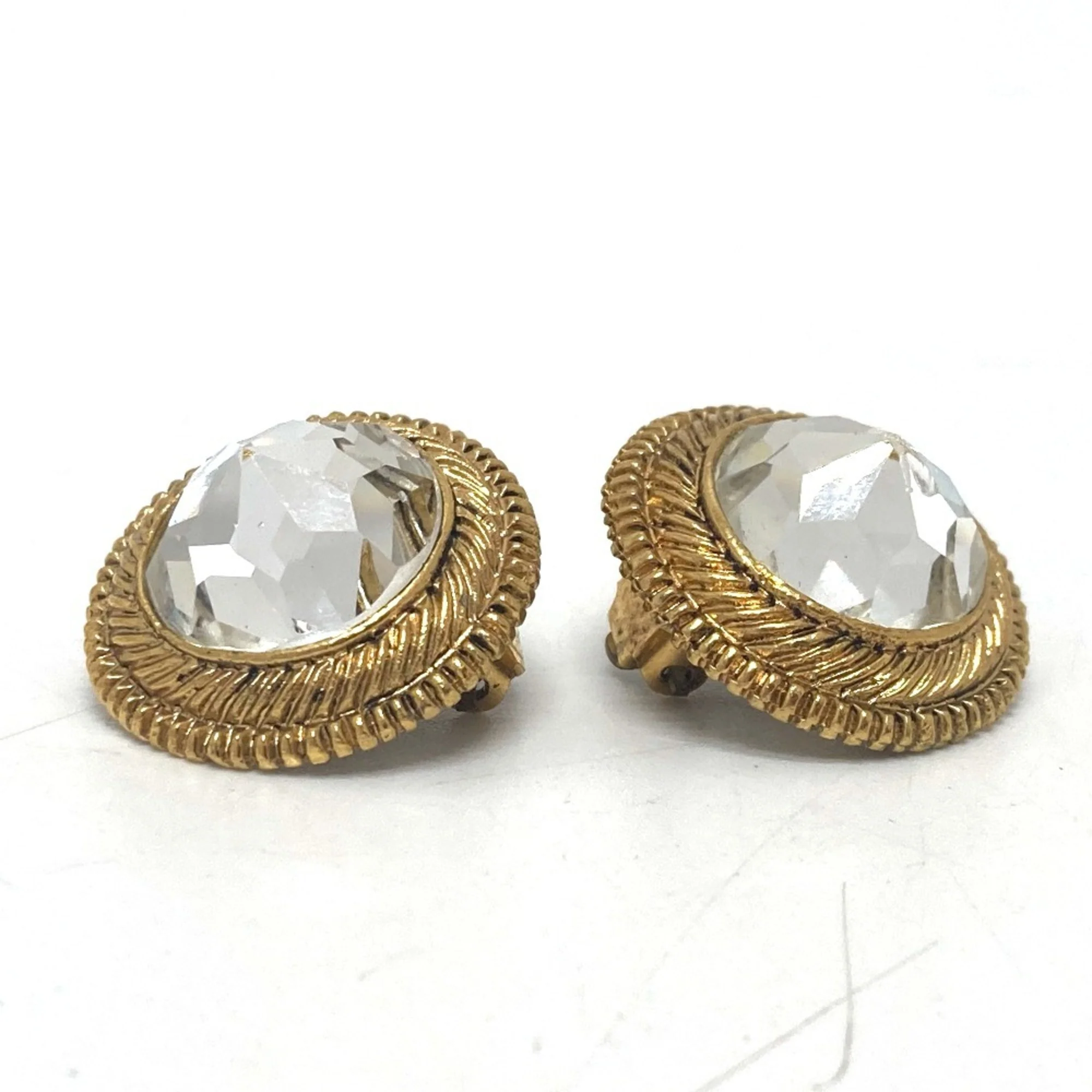 Clip-On Earrings Clip-On Gold-Tone Metal - Image 7